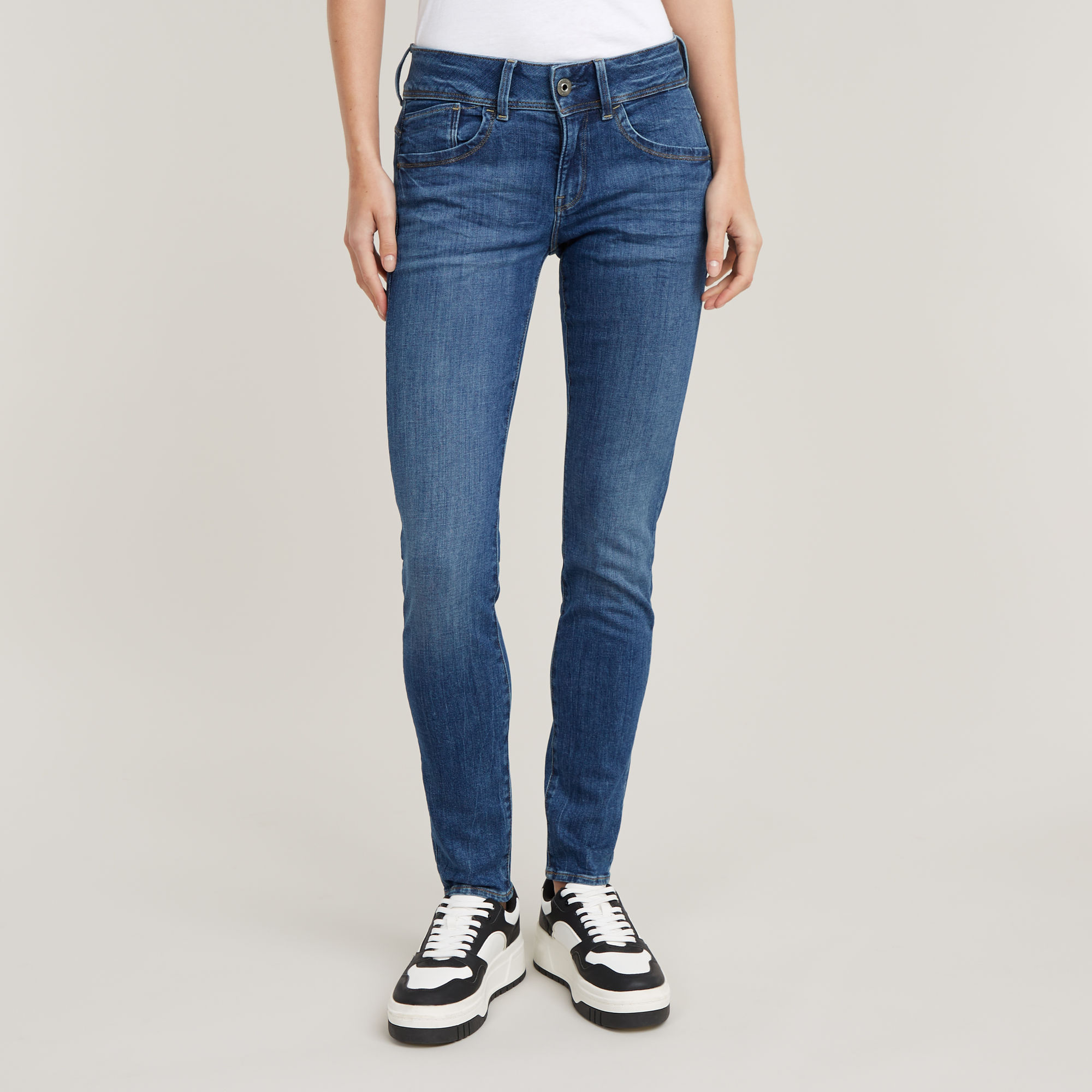 Lynn Mid Skinny Jeans - Mittelblau - Damen