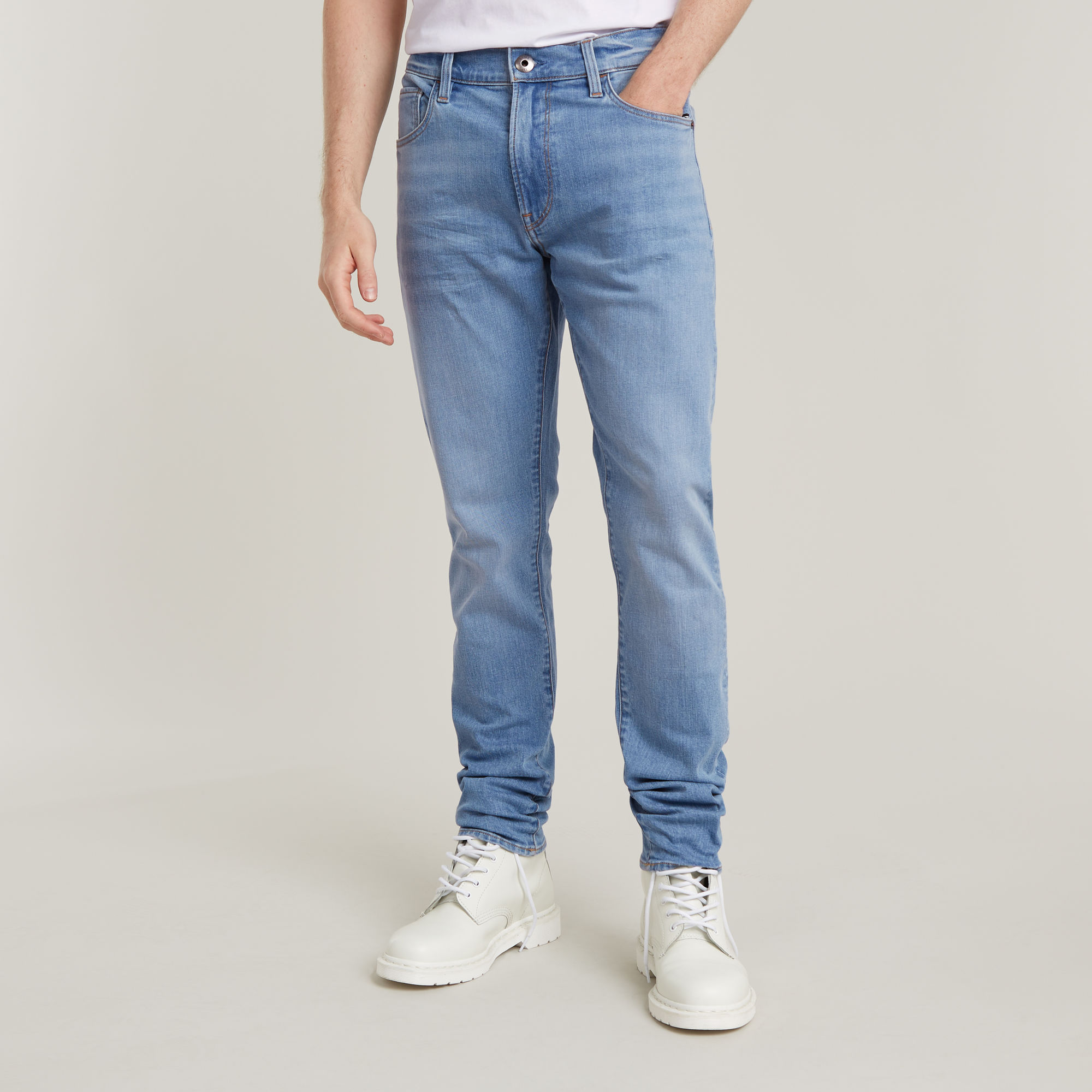 3301 Slim Jeans - Mittelblau - Herren