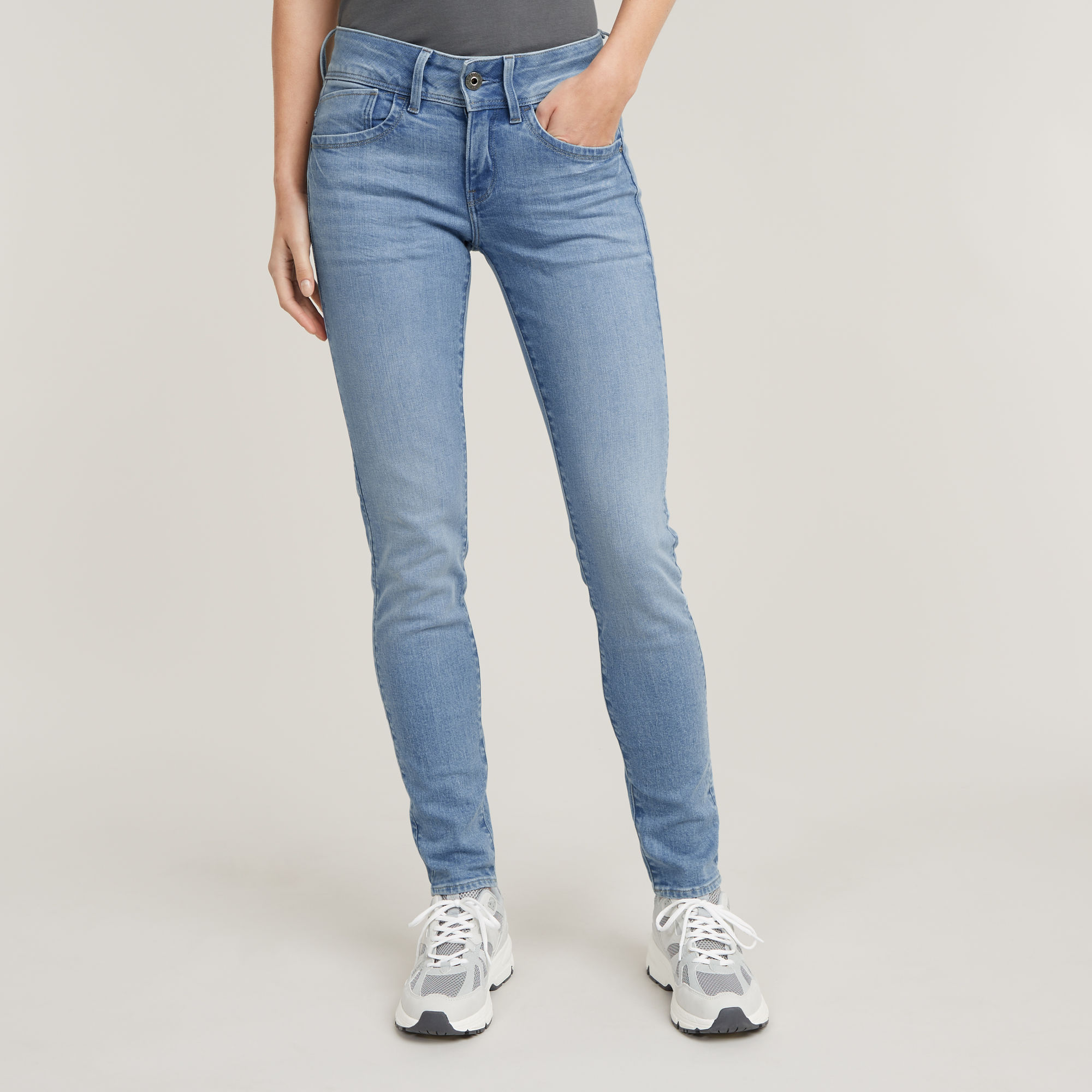 

Lynn Mid Skinny Jeans - Medium blue - Women