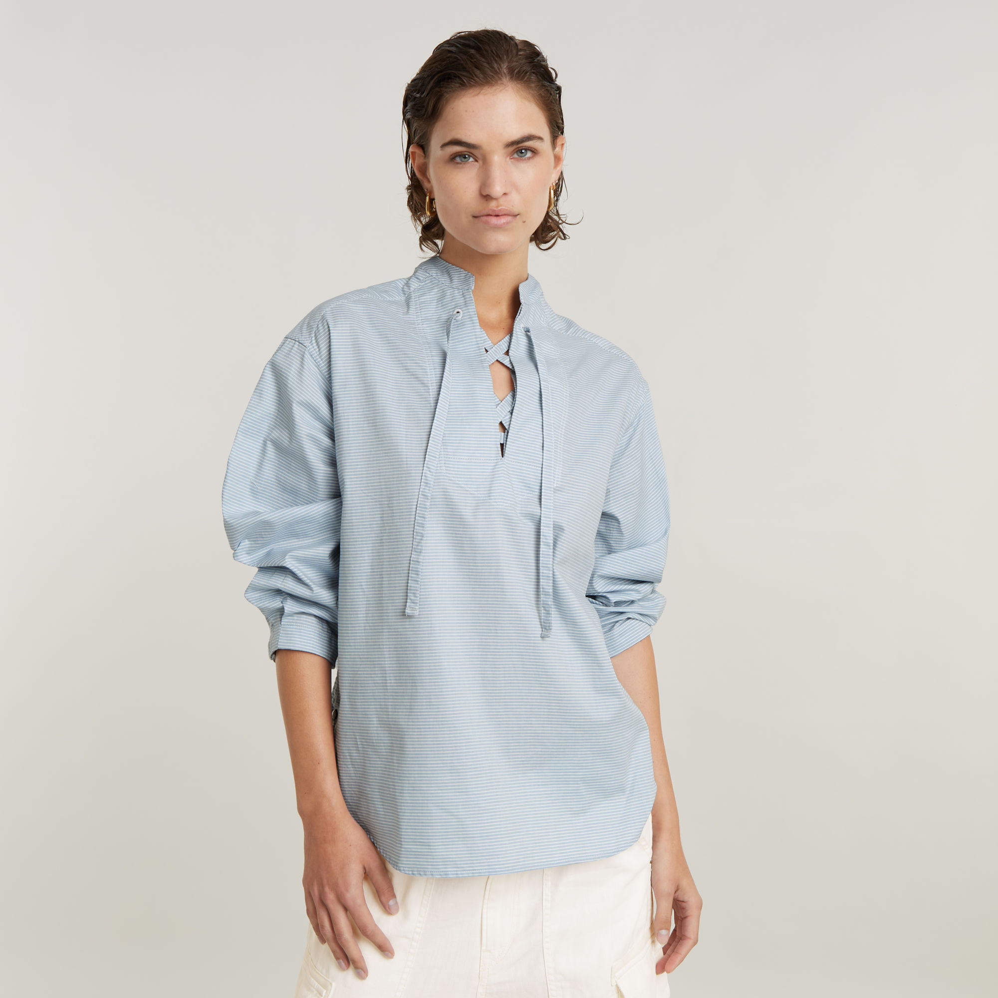 

Scooped Hem Top - Multi color - Women