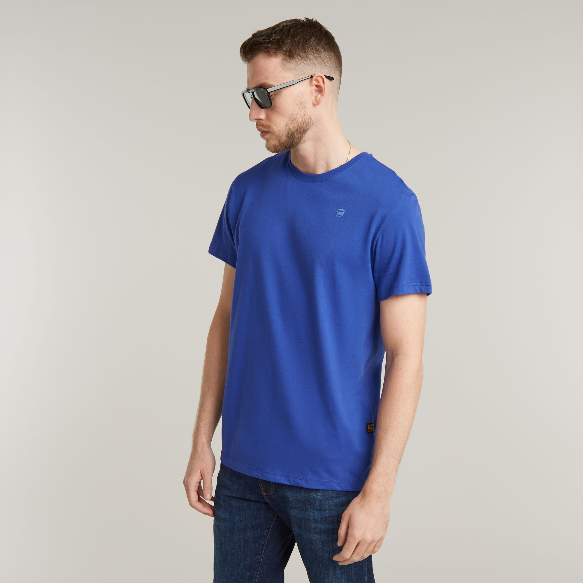 

Base-S T-Shirt - Medium blue - Men