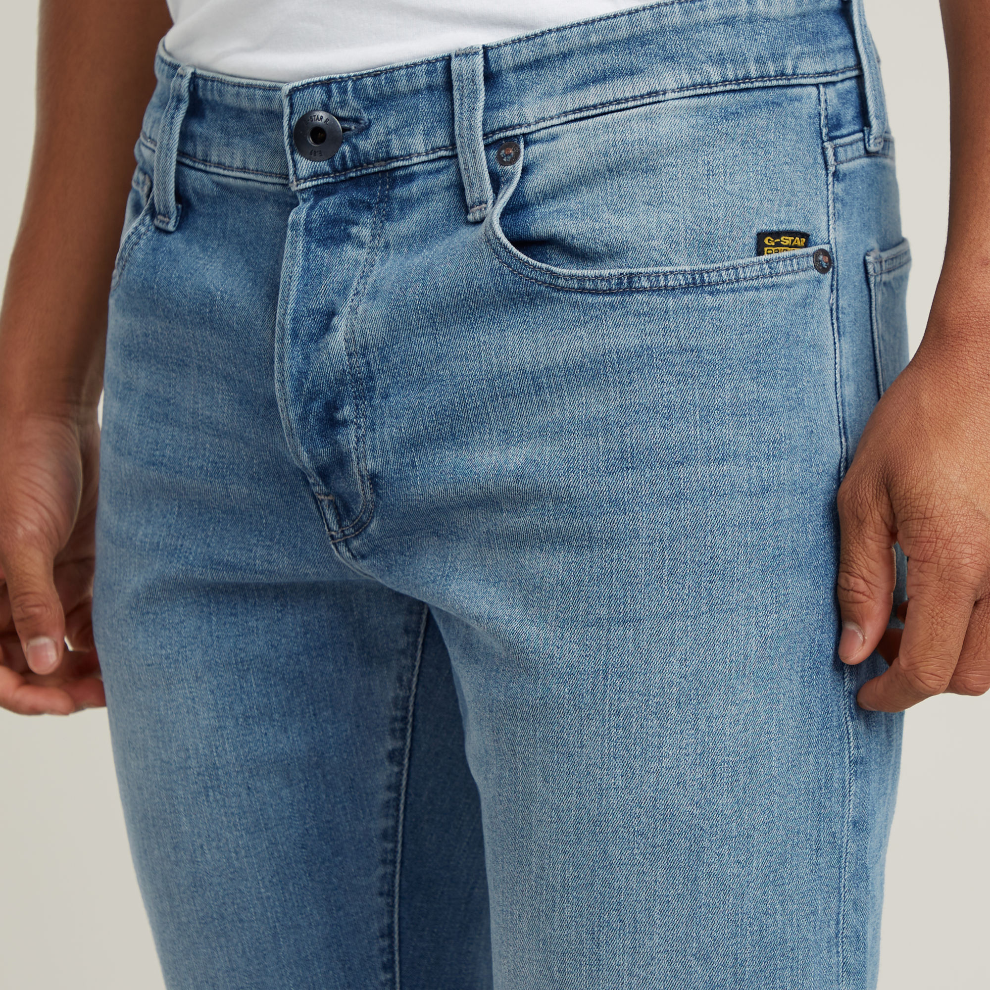 G-Star RAW 3301 Straight Jeans Lichtblauw Heren