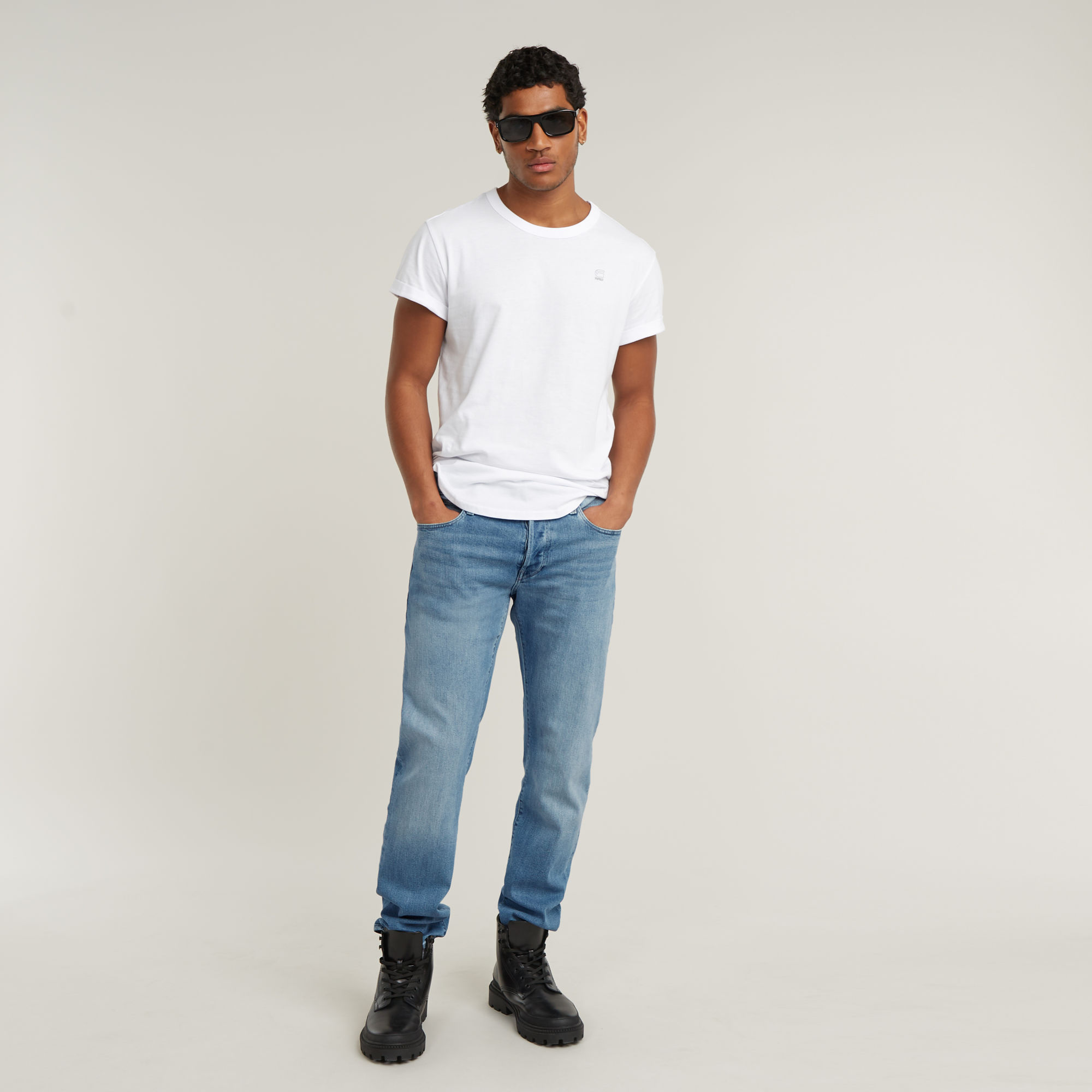 G-Star RAW 3301 Straight Jeans Lichtblauw Heren