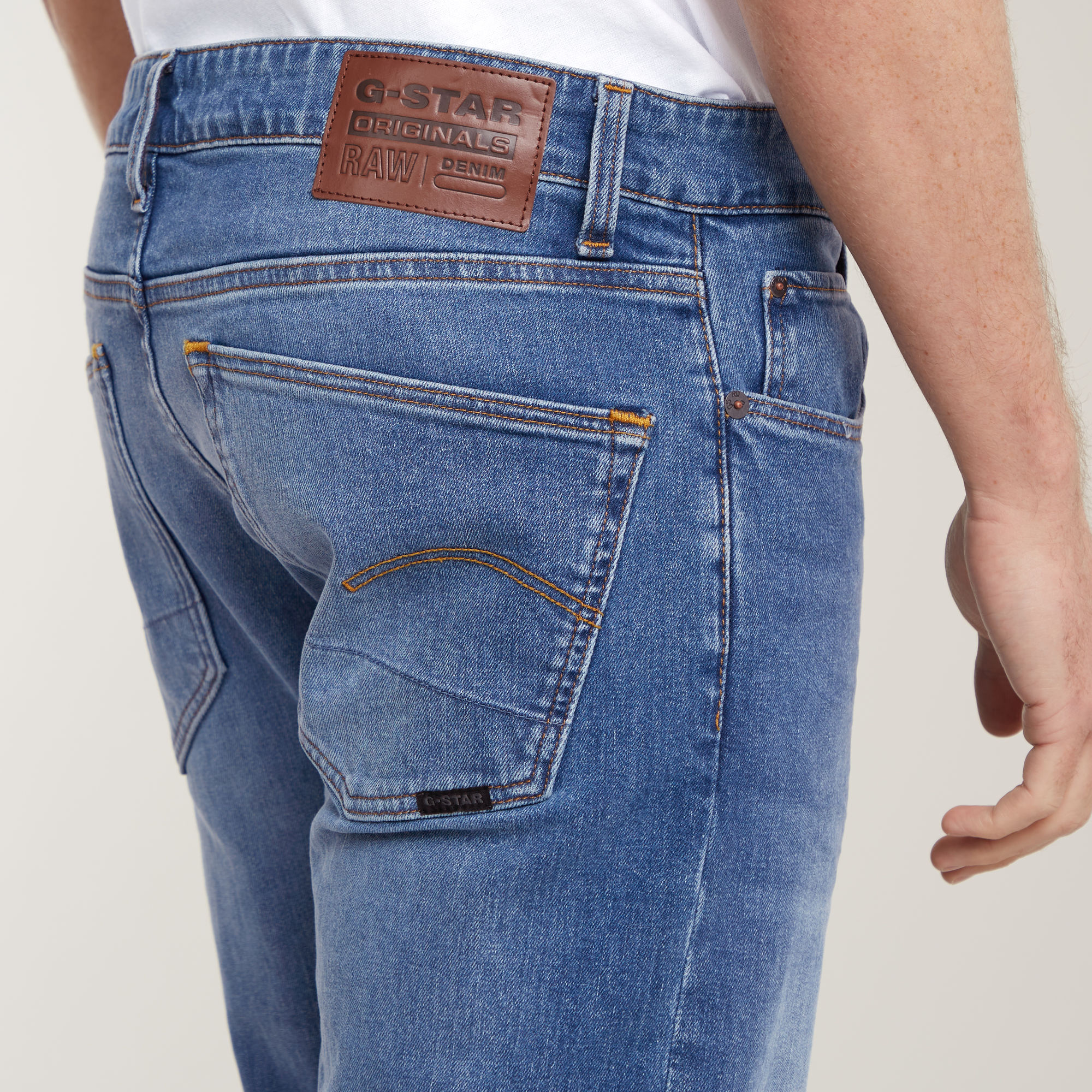 G-Star RAW 3301 Straight Jeans Lichtblauw Heren
