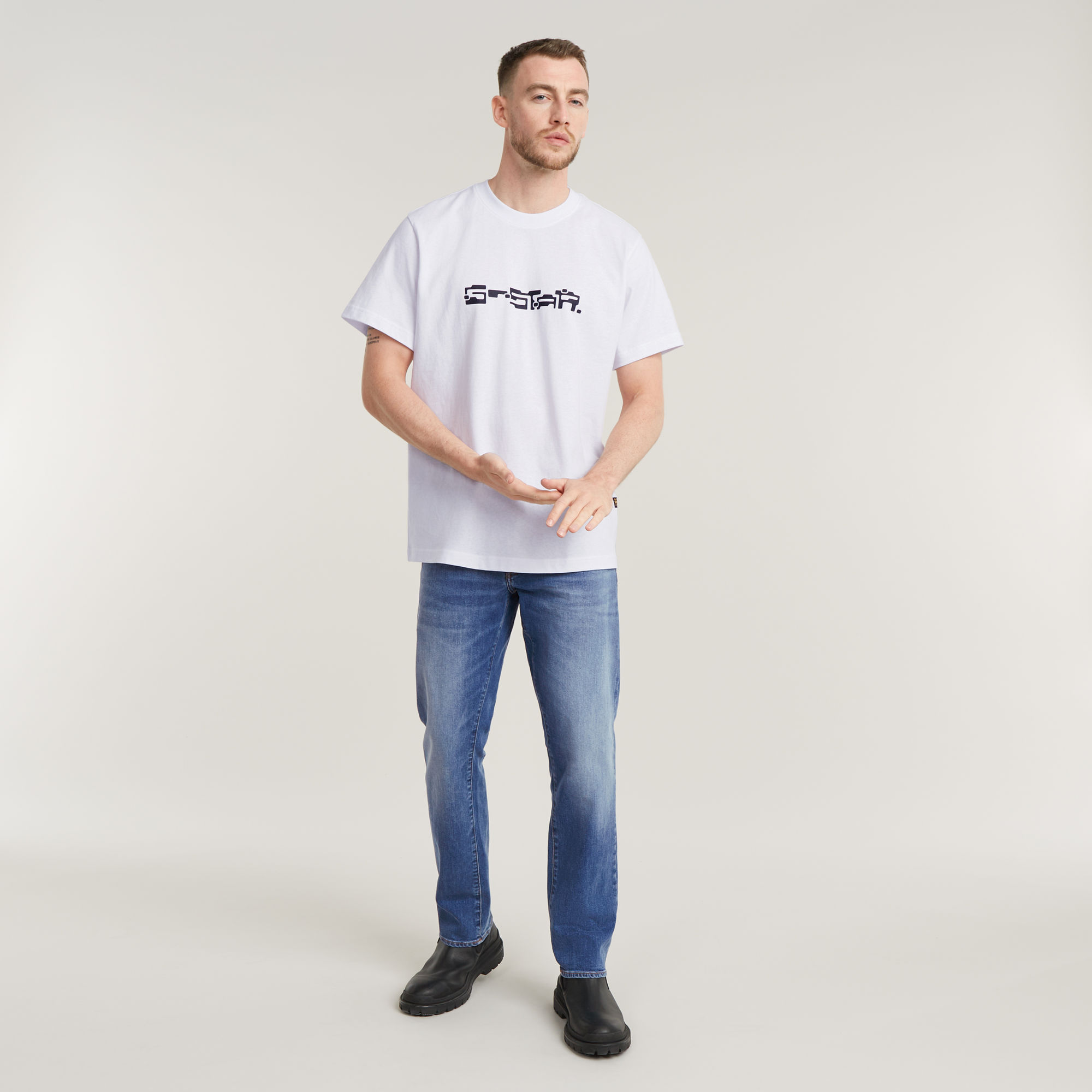G-Star RAW 3301 Straight Jeans Lichtblauw Heren