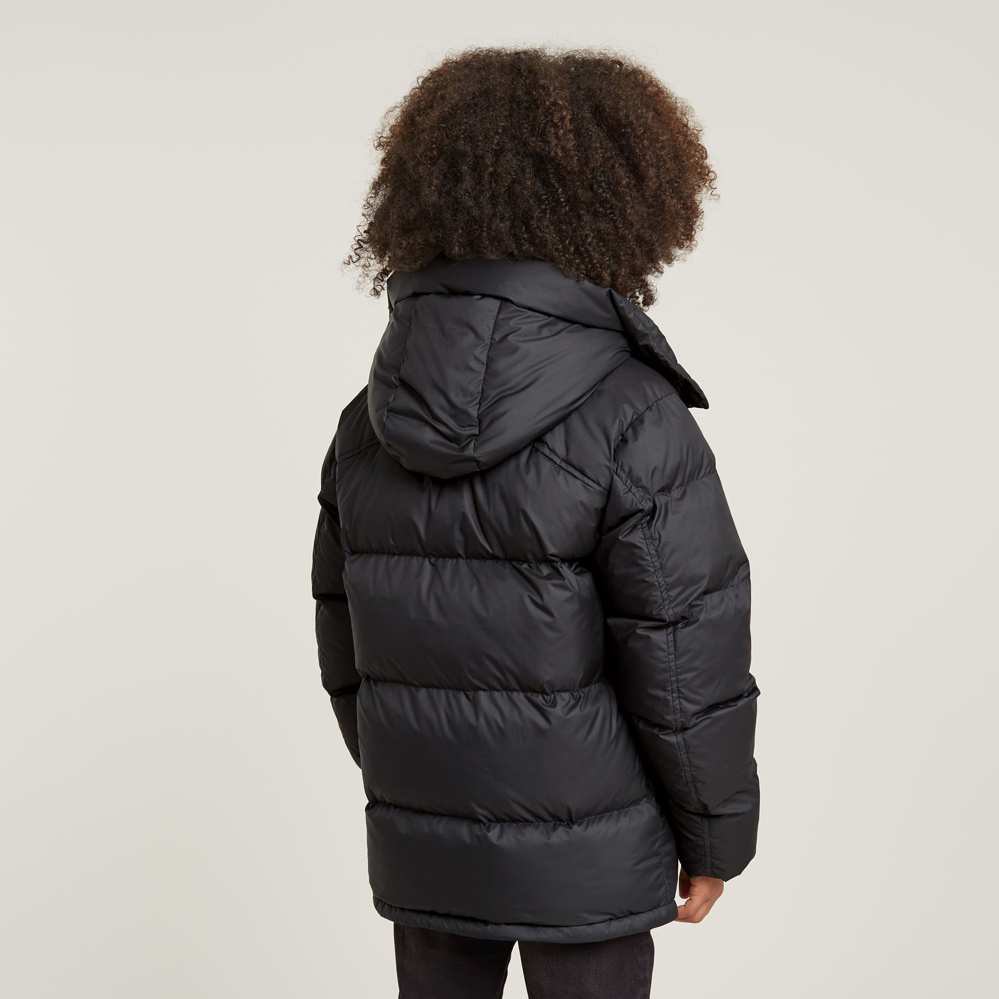 G-Star RAW Jongens Whistler Gewatteerd Jack Met Capuchon Zwart jongens