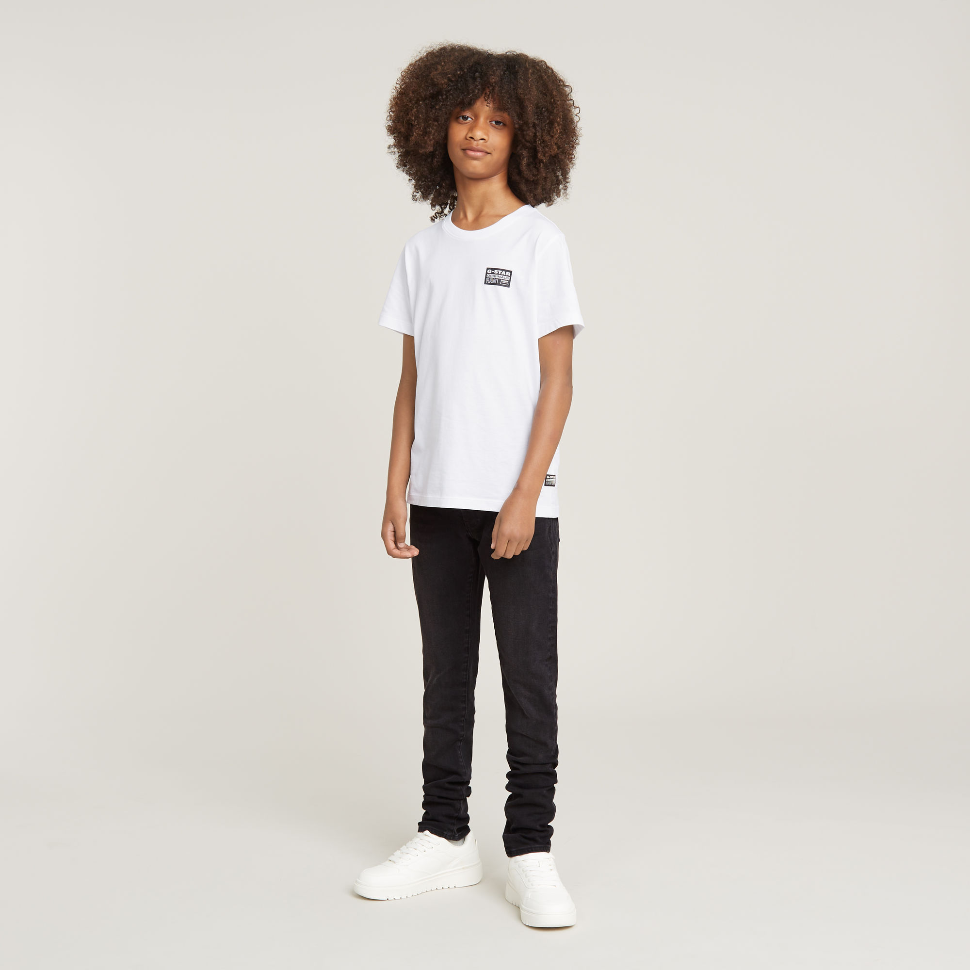 G-Star RAW Jongens 3301 Slim Jeans Zwart jongens