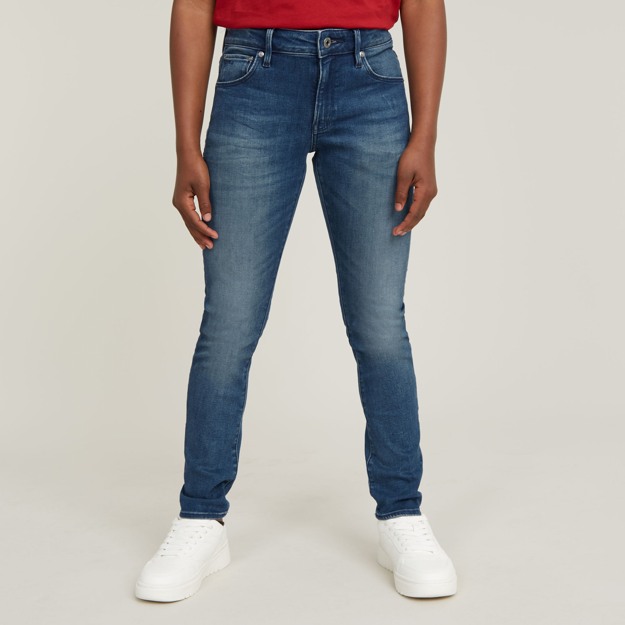 G-Star RAW Meisjes 3301 Skinny Jeans Midden blauw meisjes