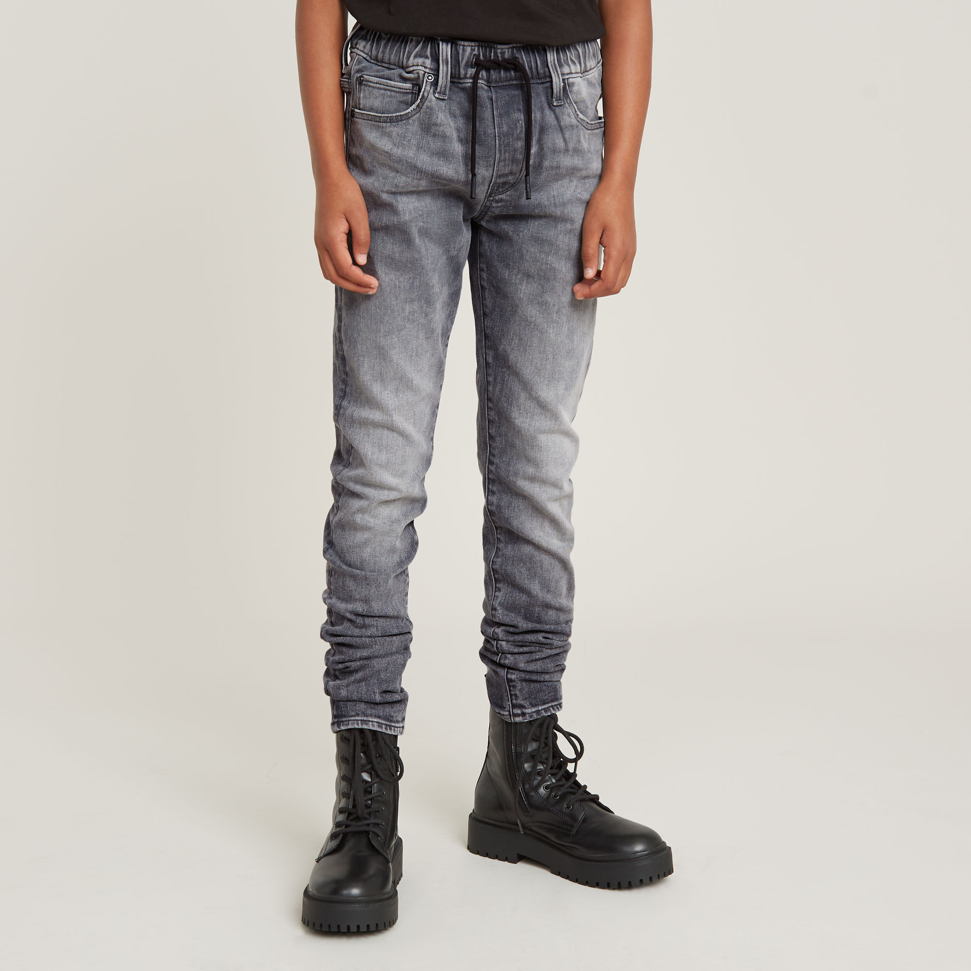 

Boys 3301 Slim Pull-Up Jeans - Grey - boys