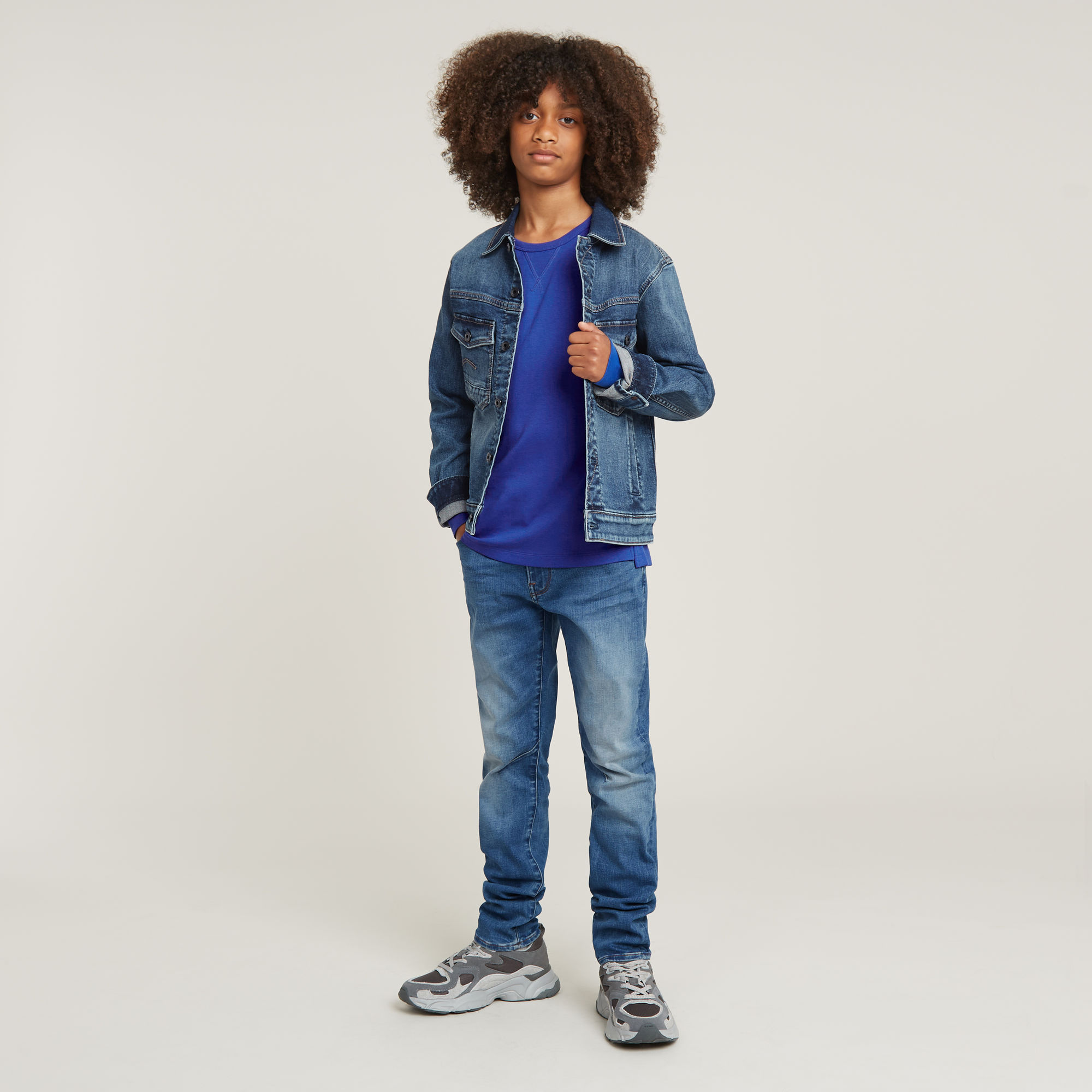 G-Star RAW Jongens T-Shirt Midden blauw jongens
