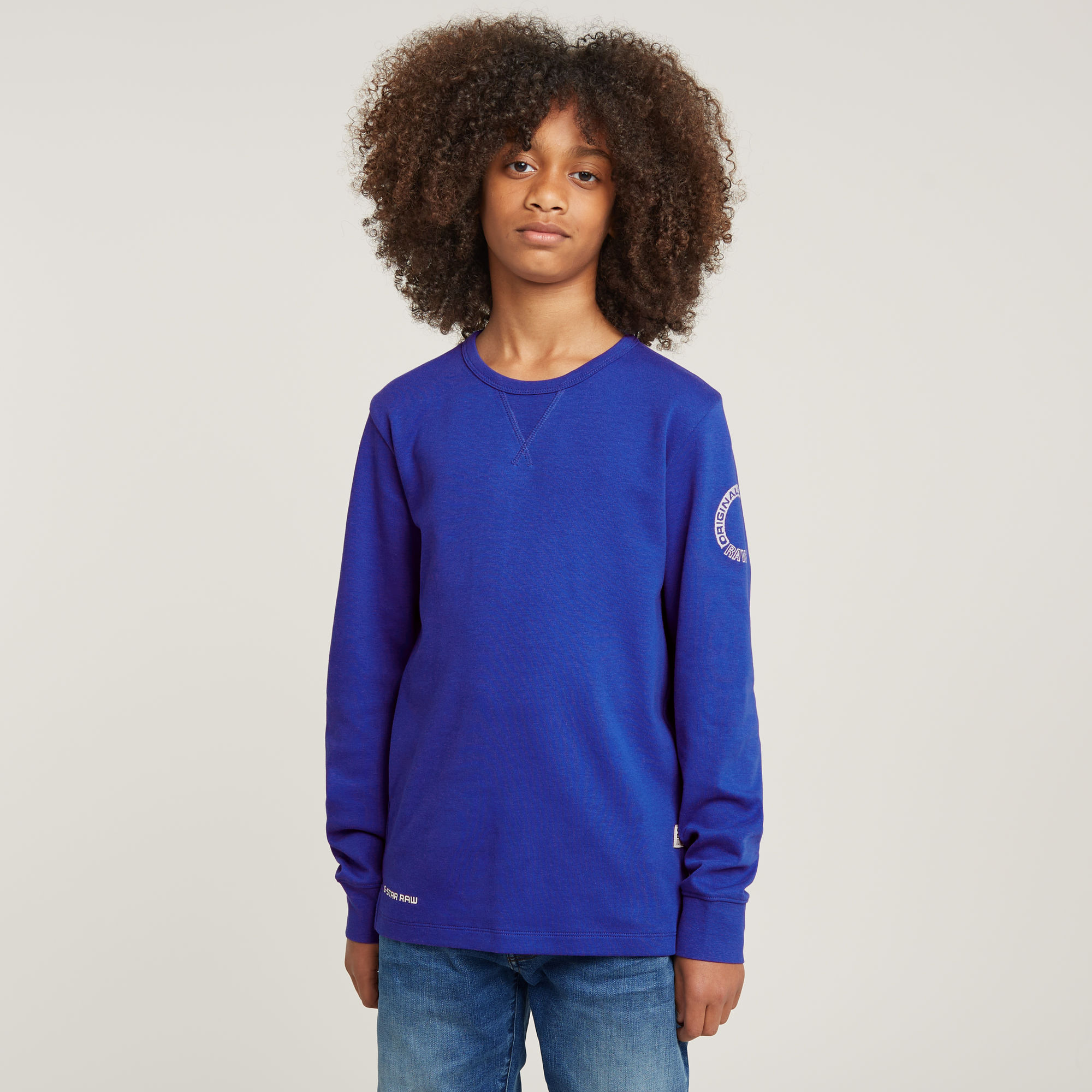 G-Star RAW Jongens T-Shirt Midden blauw jongens