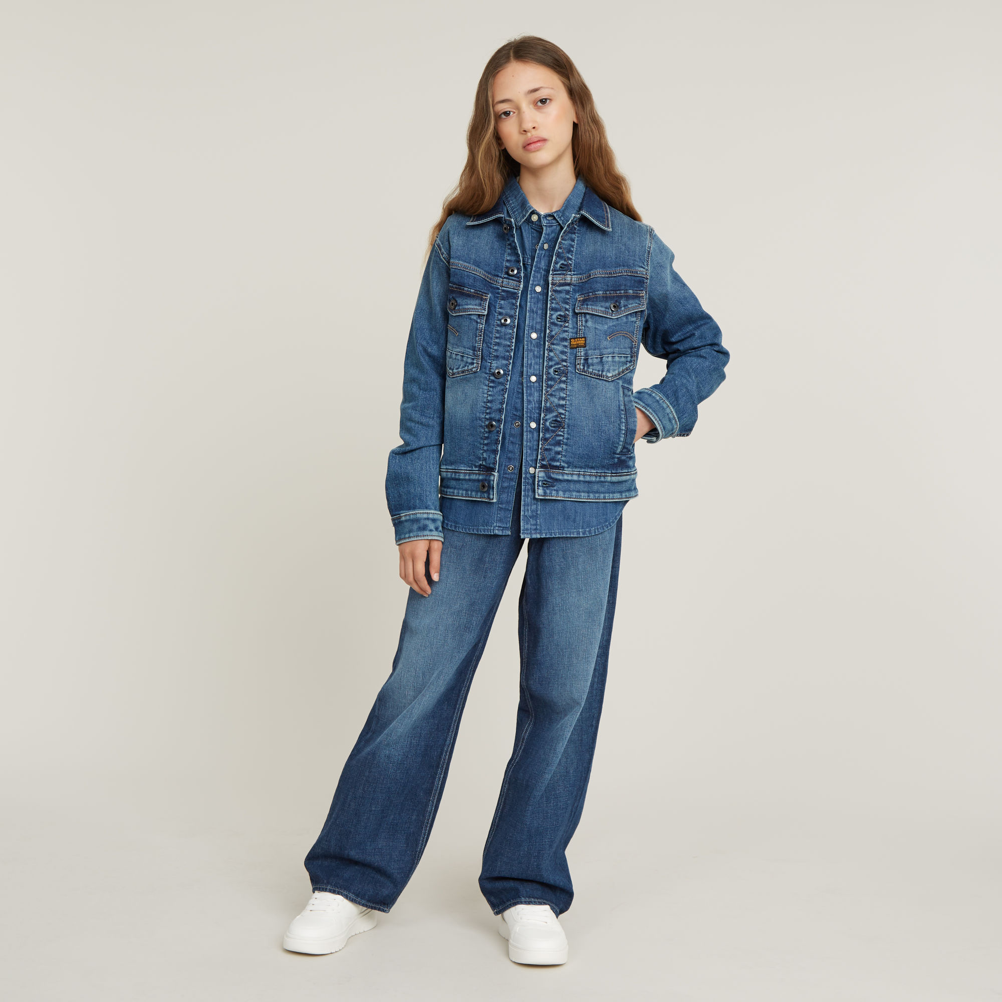 G-Star RAW Kids Unisex Dakota Jack Midden blauw jongens