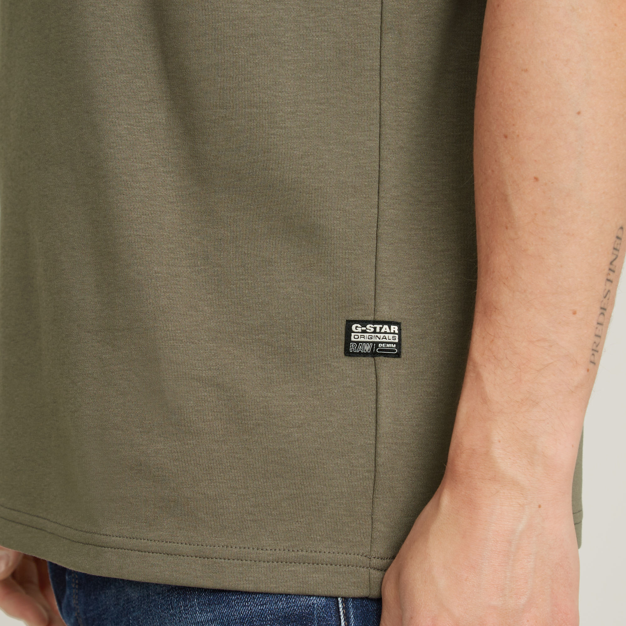 G-Star RAW G-Script T-Shirt Bruin Heren