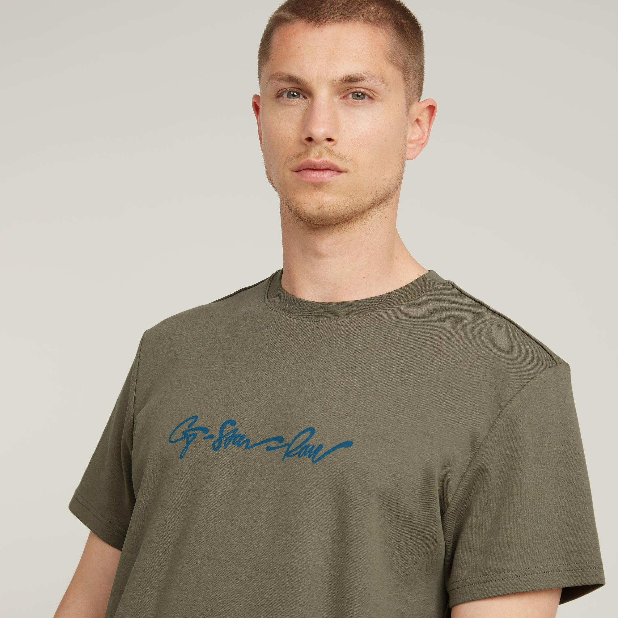 G-Star RAW G-Script T-Shirt Bruin Heren