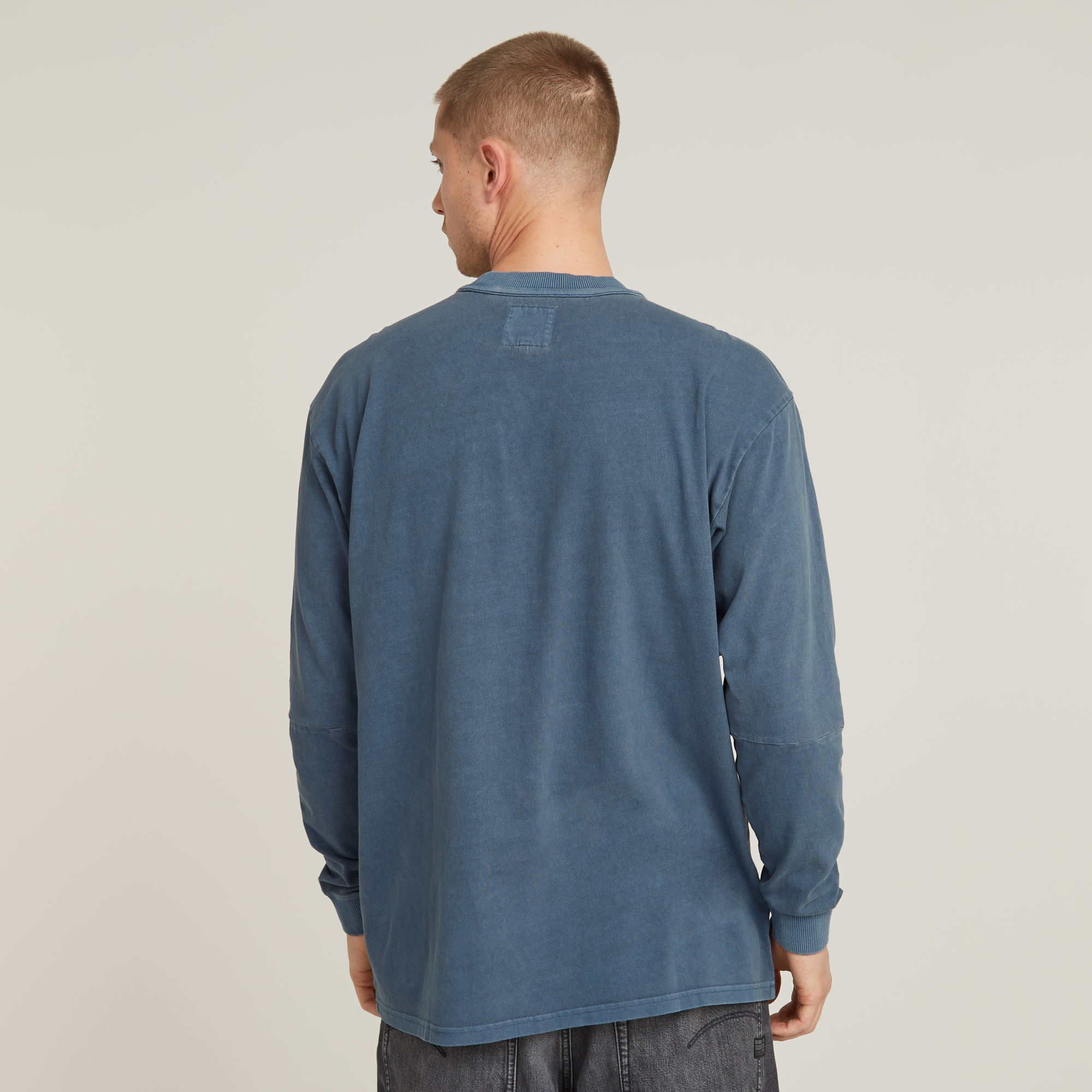 G-Star RAW Pigment Dye Loose T-Shirt Midden blauw Heren