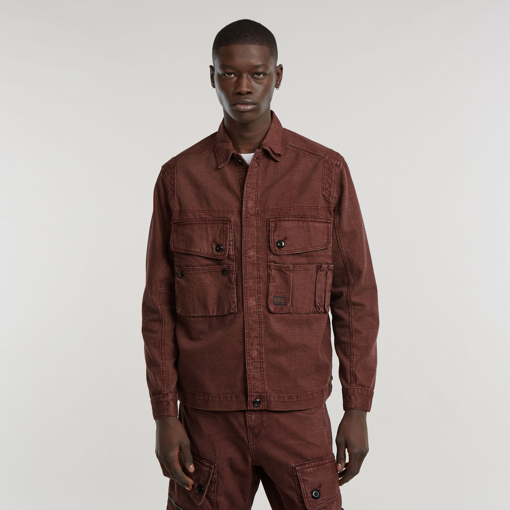 G-Star Raw Regular fit overhemdjack met kentkraag model 'Utility'