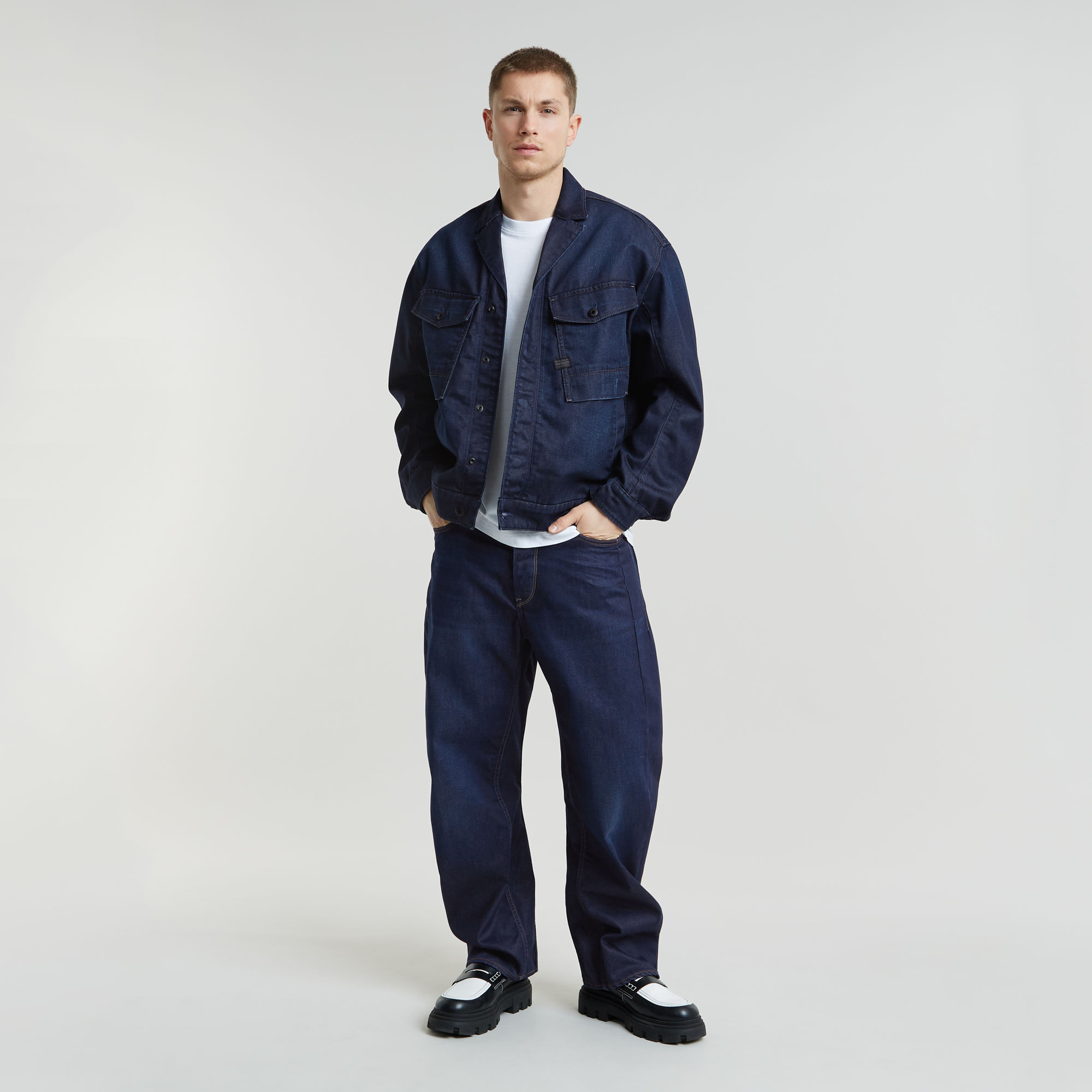 G-Star RAW Bend 3D Loose Jeans Donkerblauw Heren