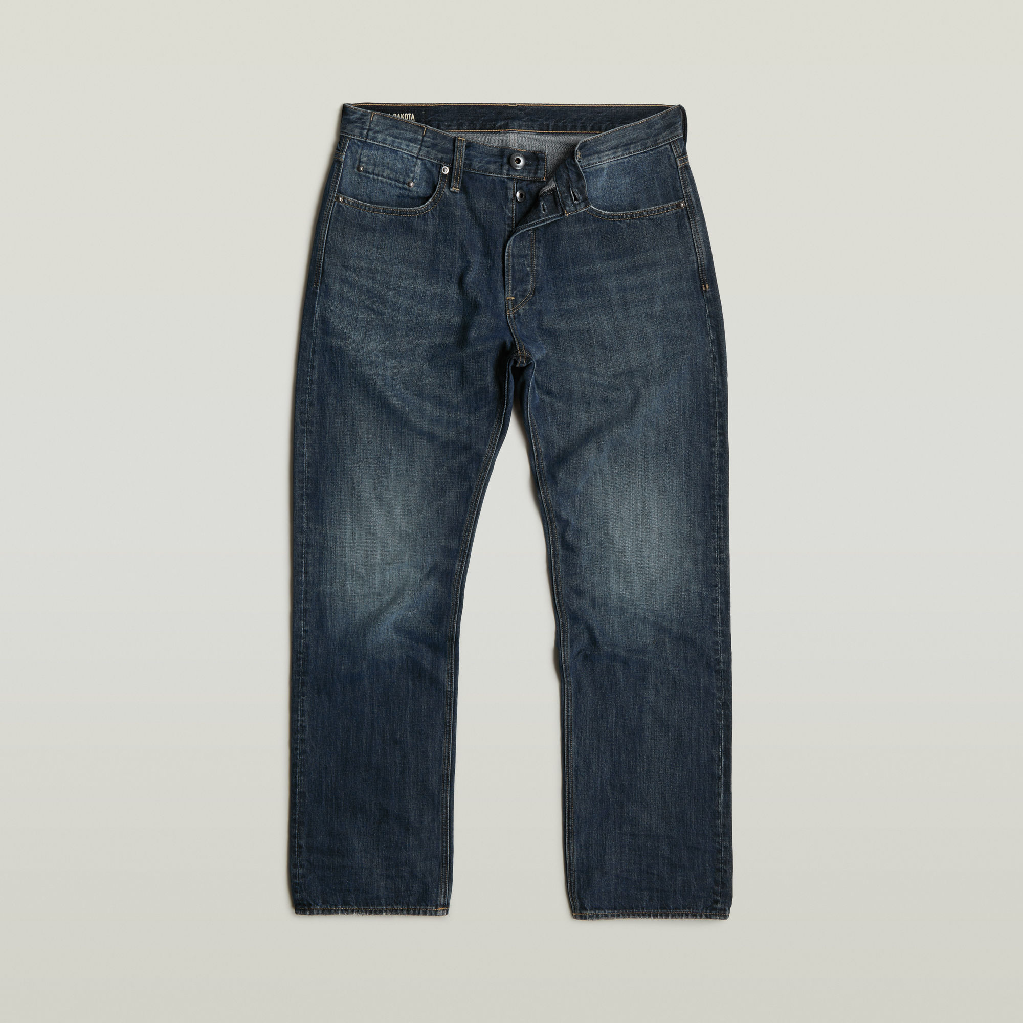 G-Star RAW Dakota Regular Straight Jeans Donkerblauw Heren