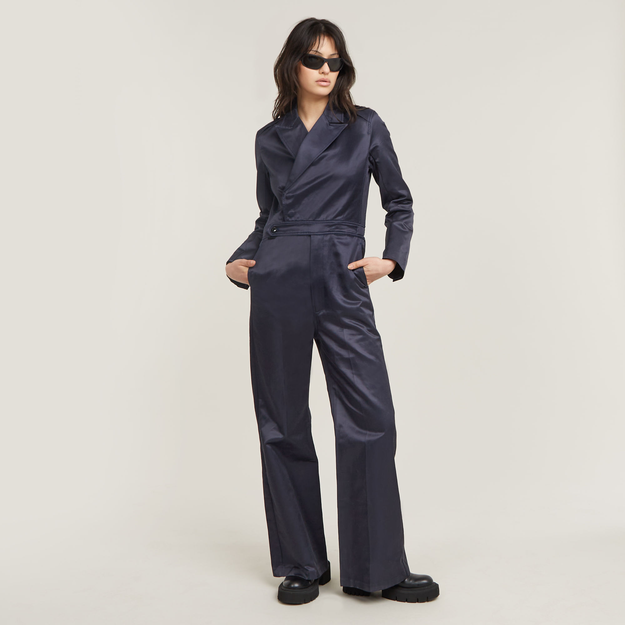 G-Star RAW Panzer Jumpsuit Donkerblauw Dames