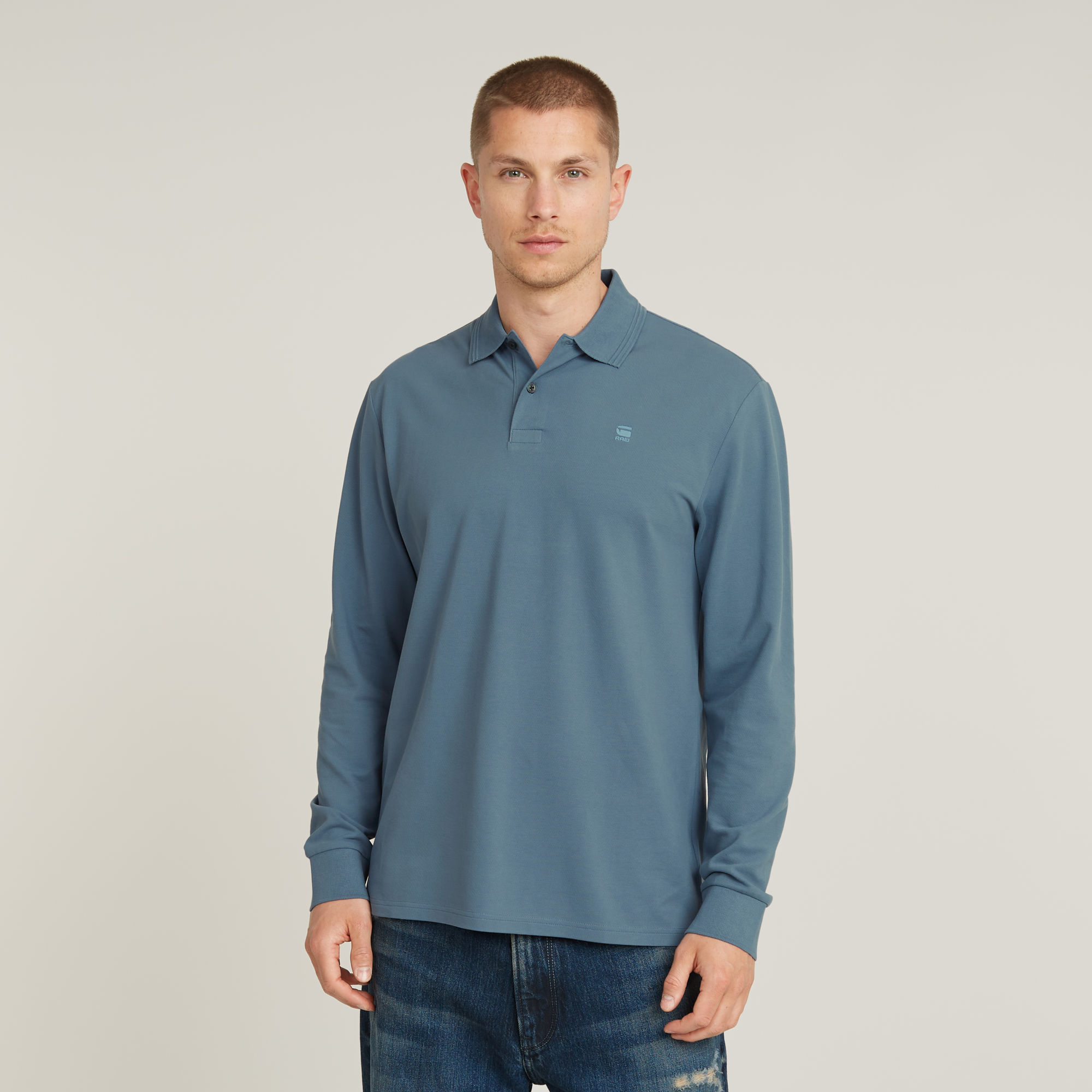 Dunda Core Polo - Mittelblau - Herren