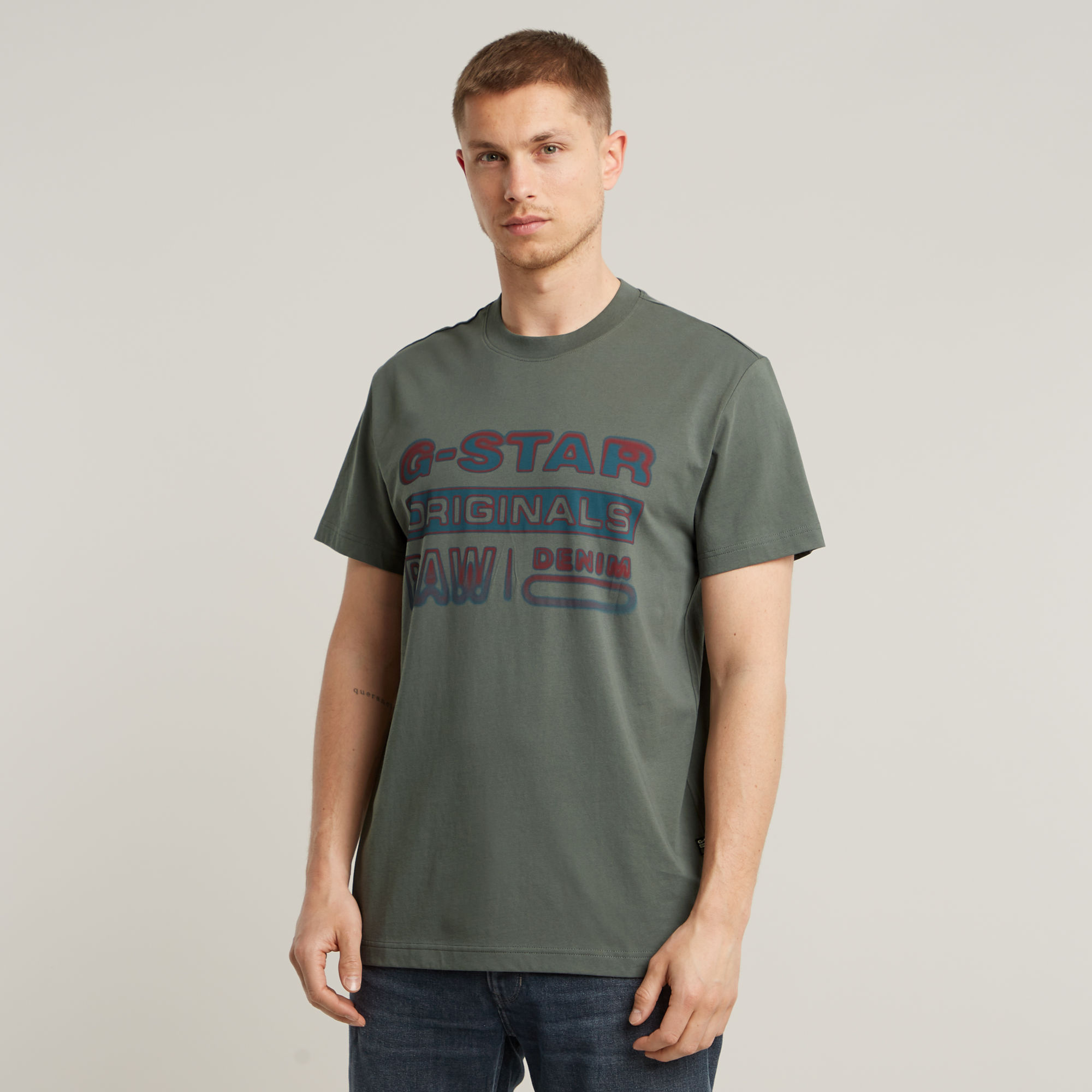 G-Star RAW Gradient Originals T-Shirt - Grijs - Heren