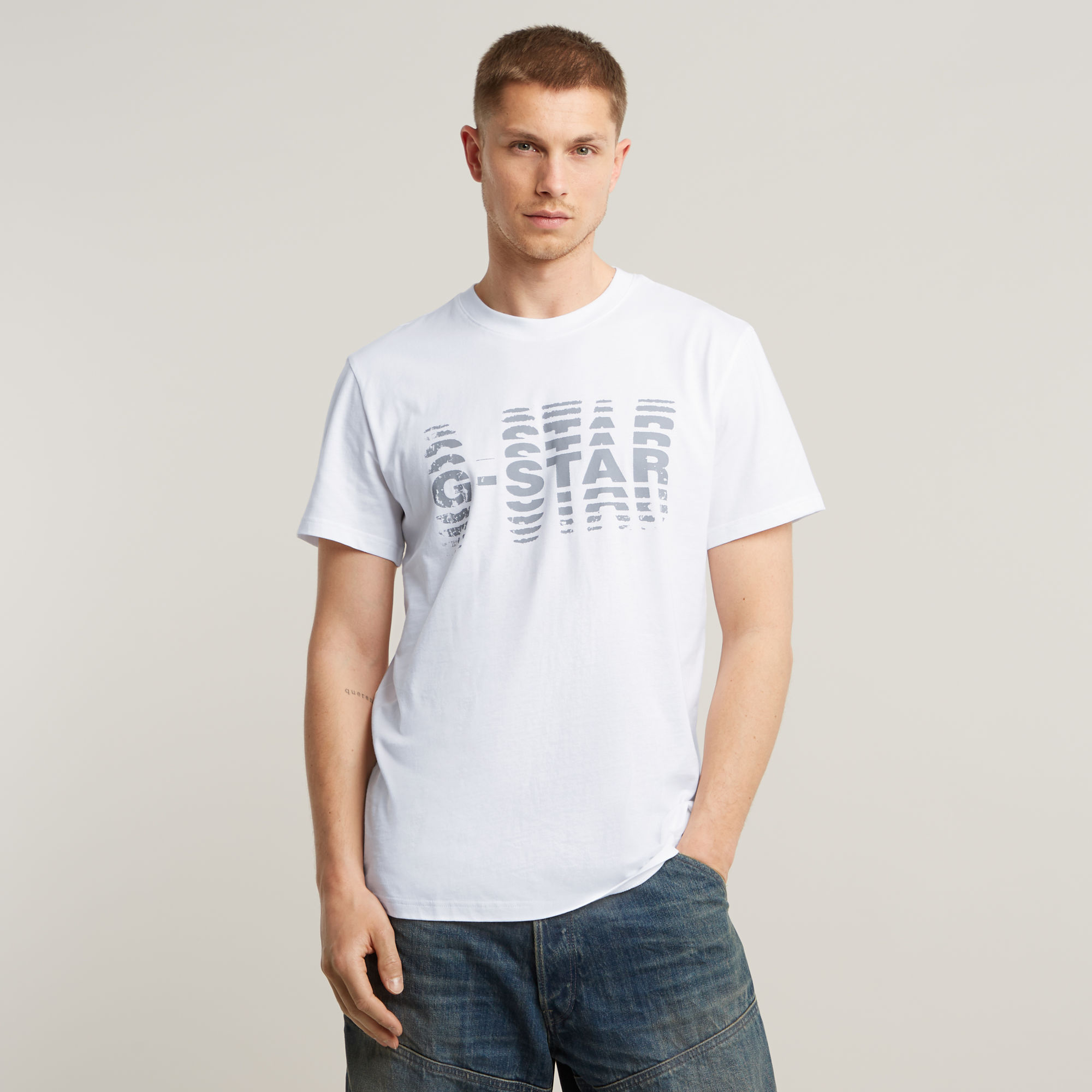 

Shattered Graphic T-Shirt - White - Men