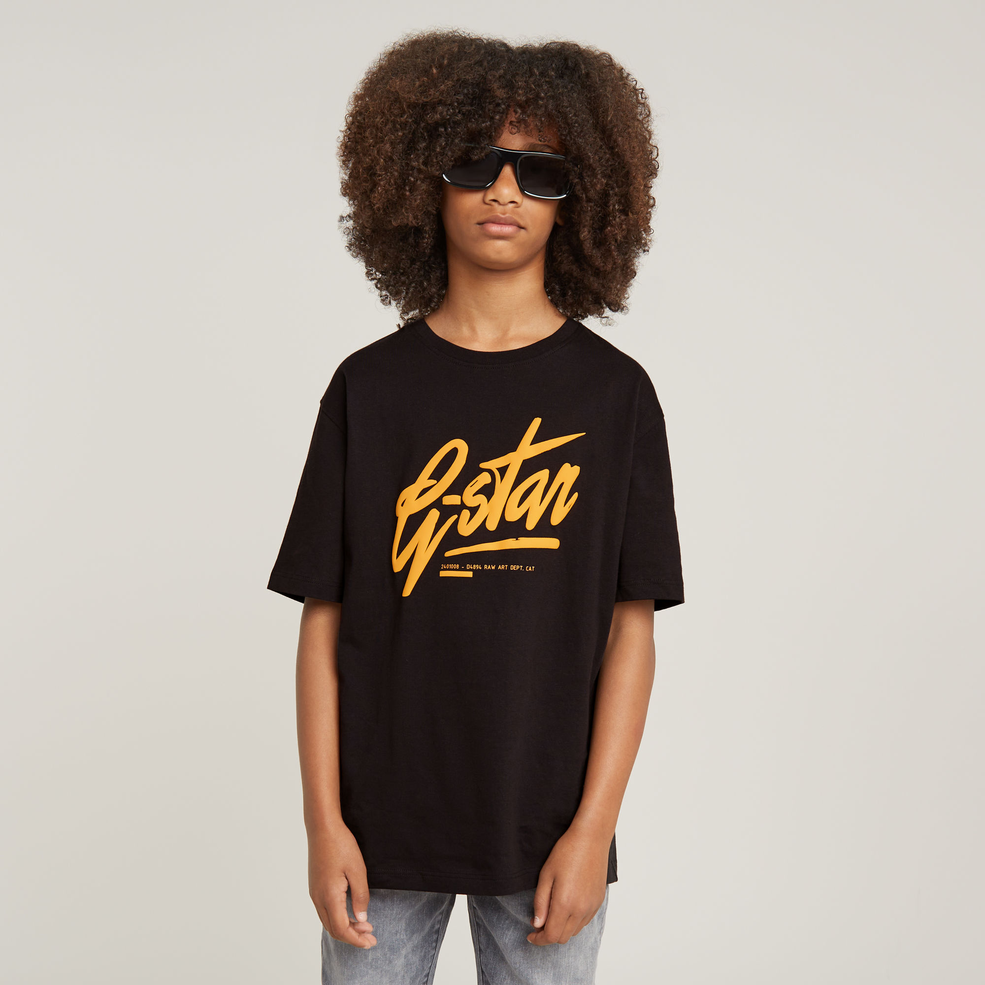 G-Star RAW Jongens T-Shirt Loose Zwart jongens
