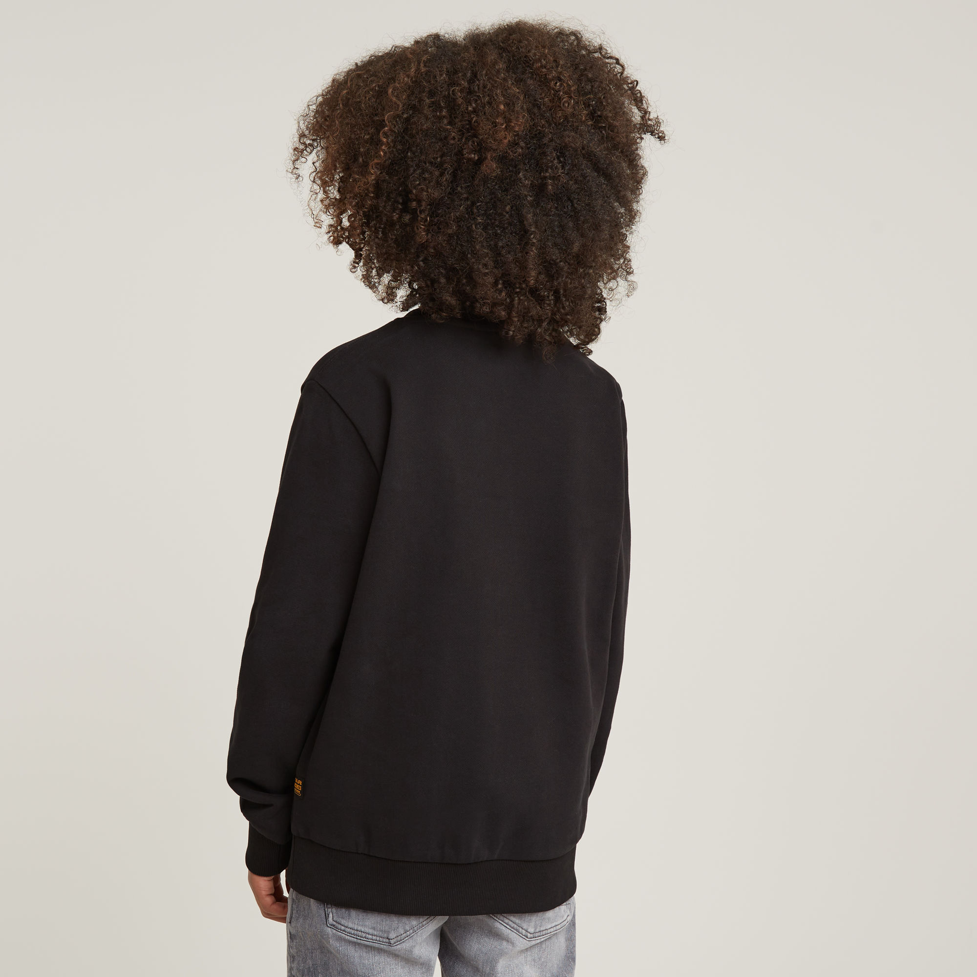 G-Star RAW Kids Sweater Unbrushed Zwart jongens