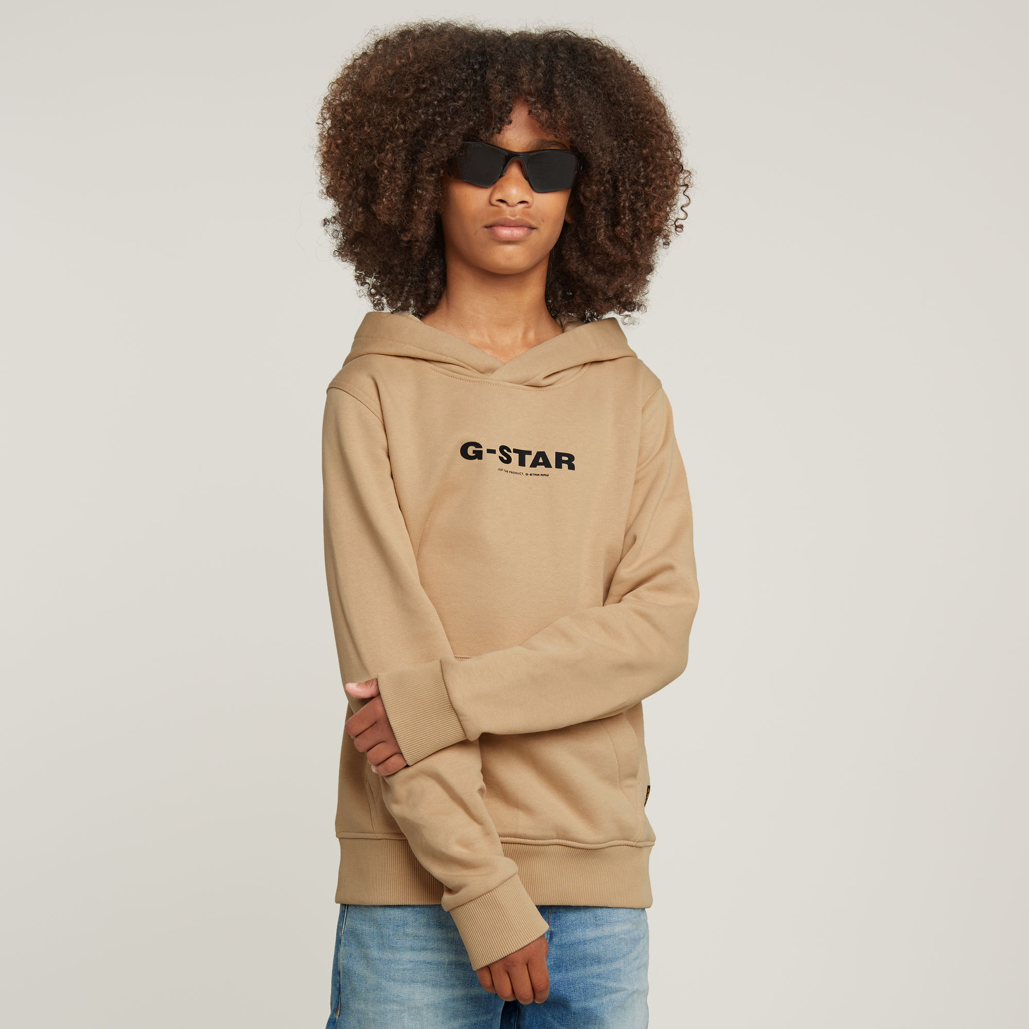 G-Star Raw sweater hdd sweater regular beige Effen 140