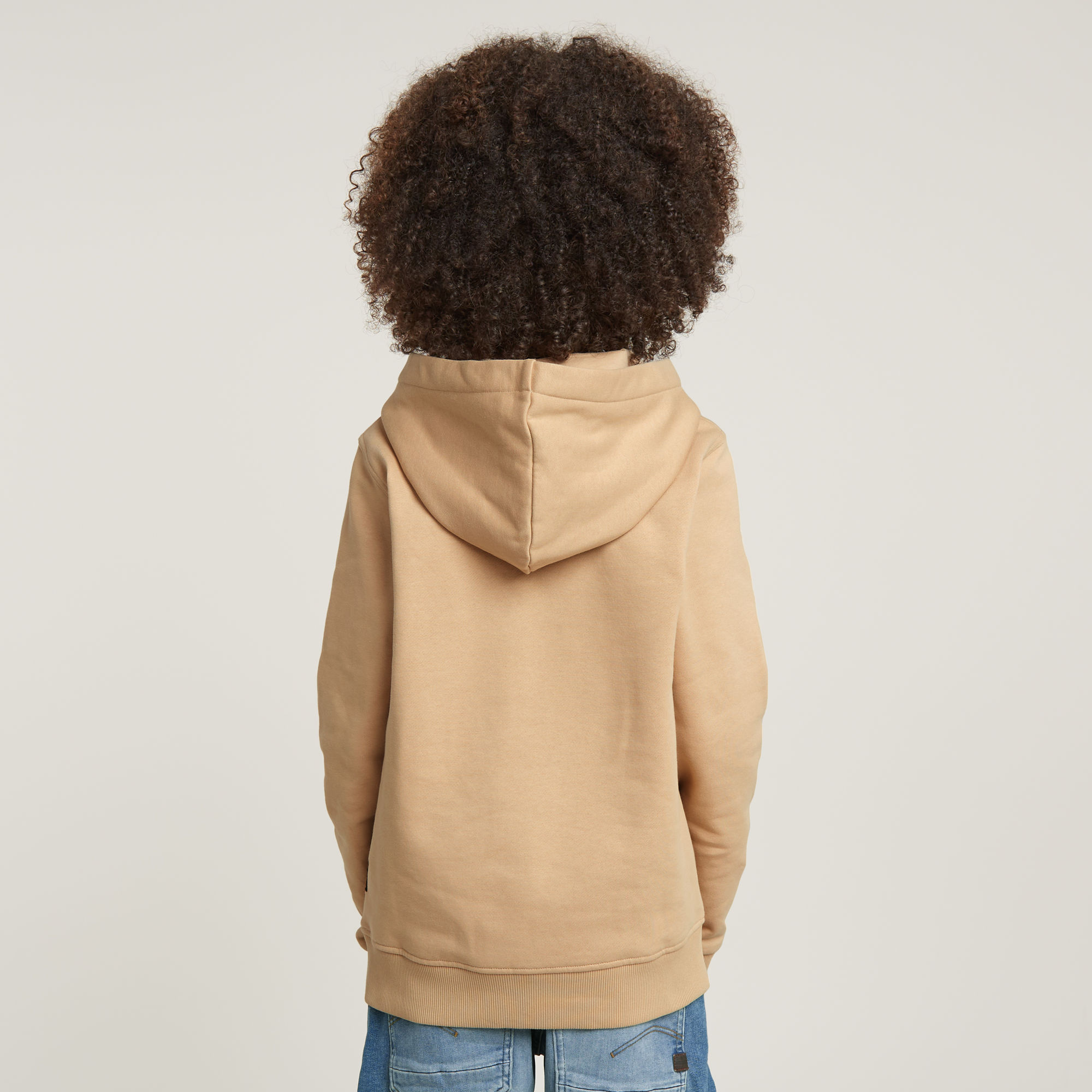 G-Star RAW Jongens Hoodie Regular Beige jongens