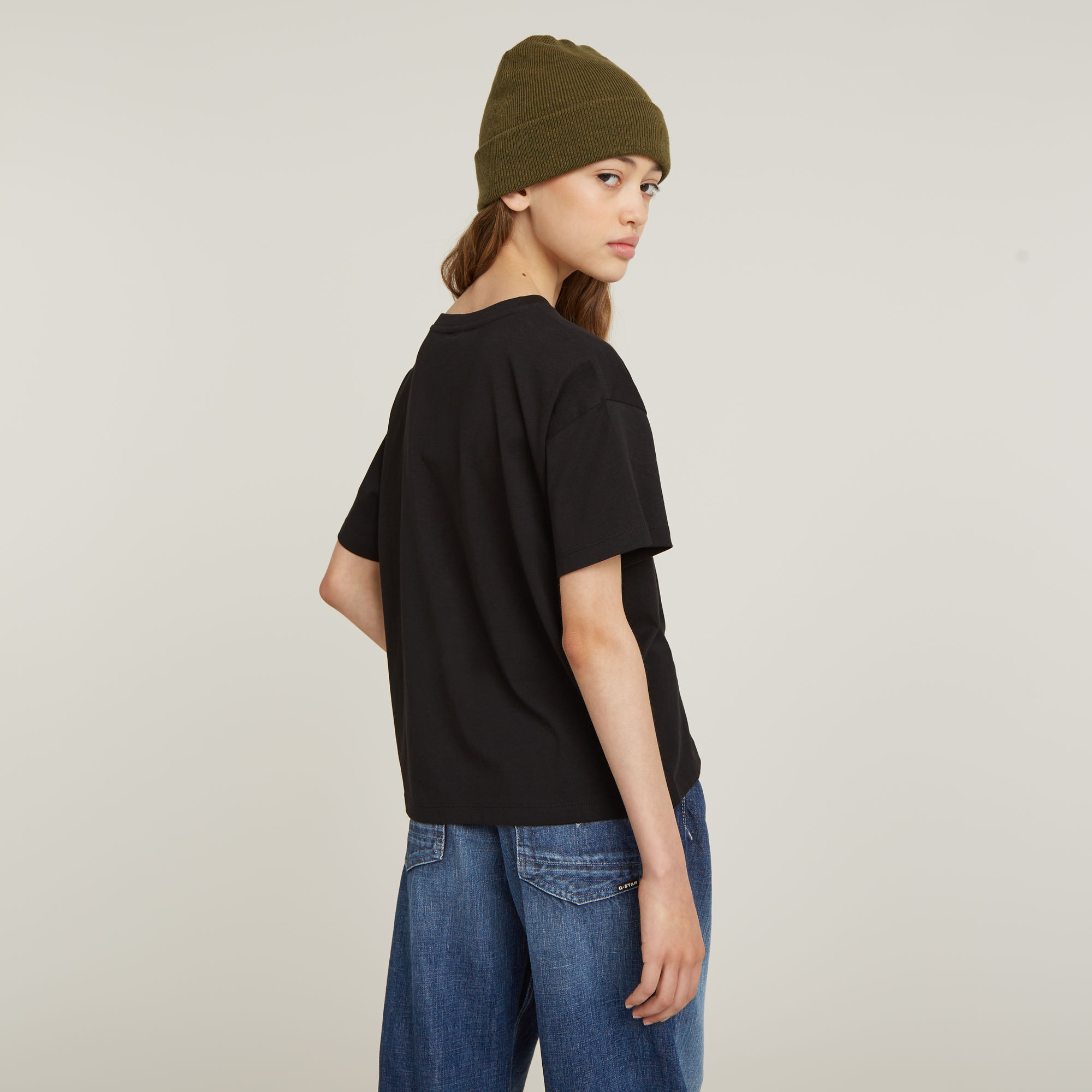 G-Star RAW Meisjes Top Loose Short Zwart meisjes