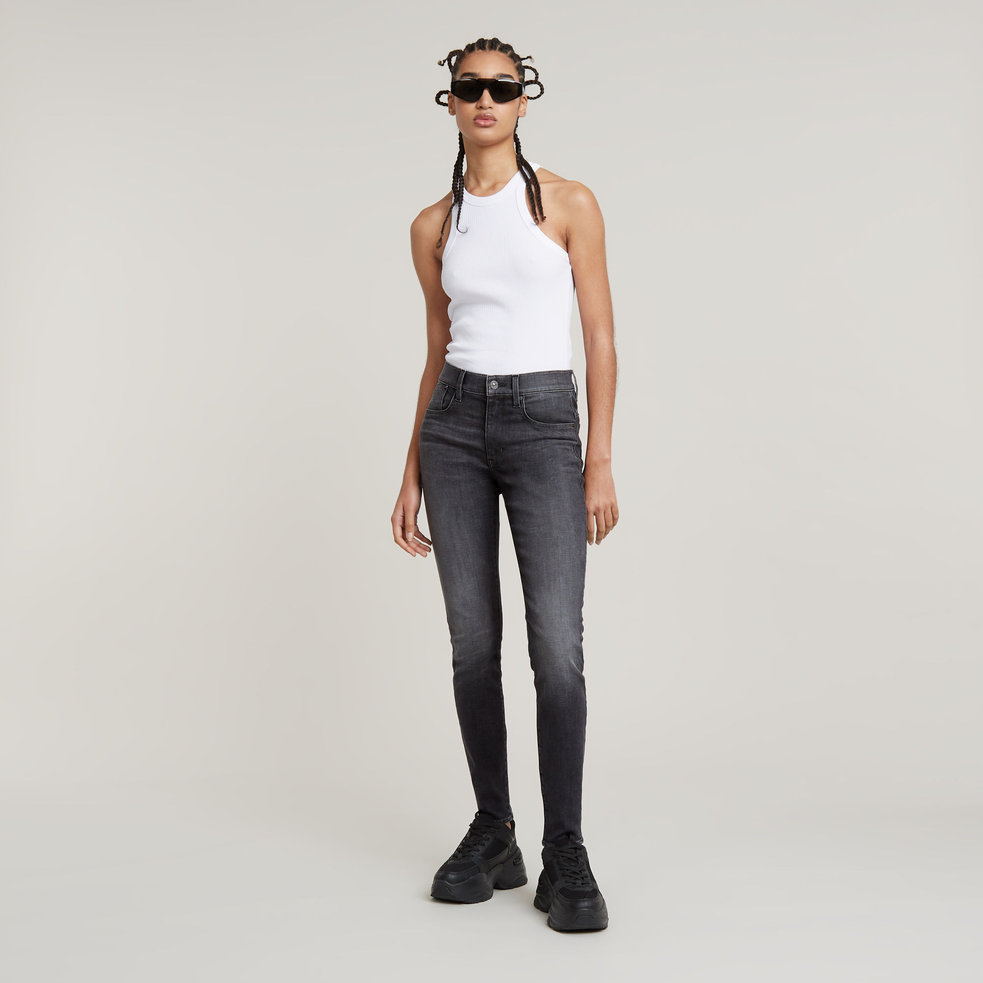 G-Star RAW Lhana Skinny Jeans Zwart Dames
