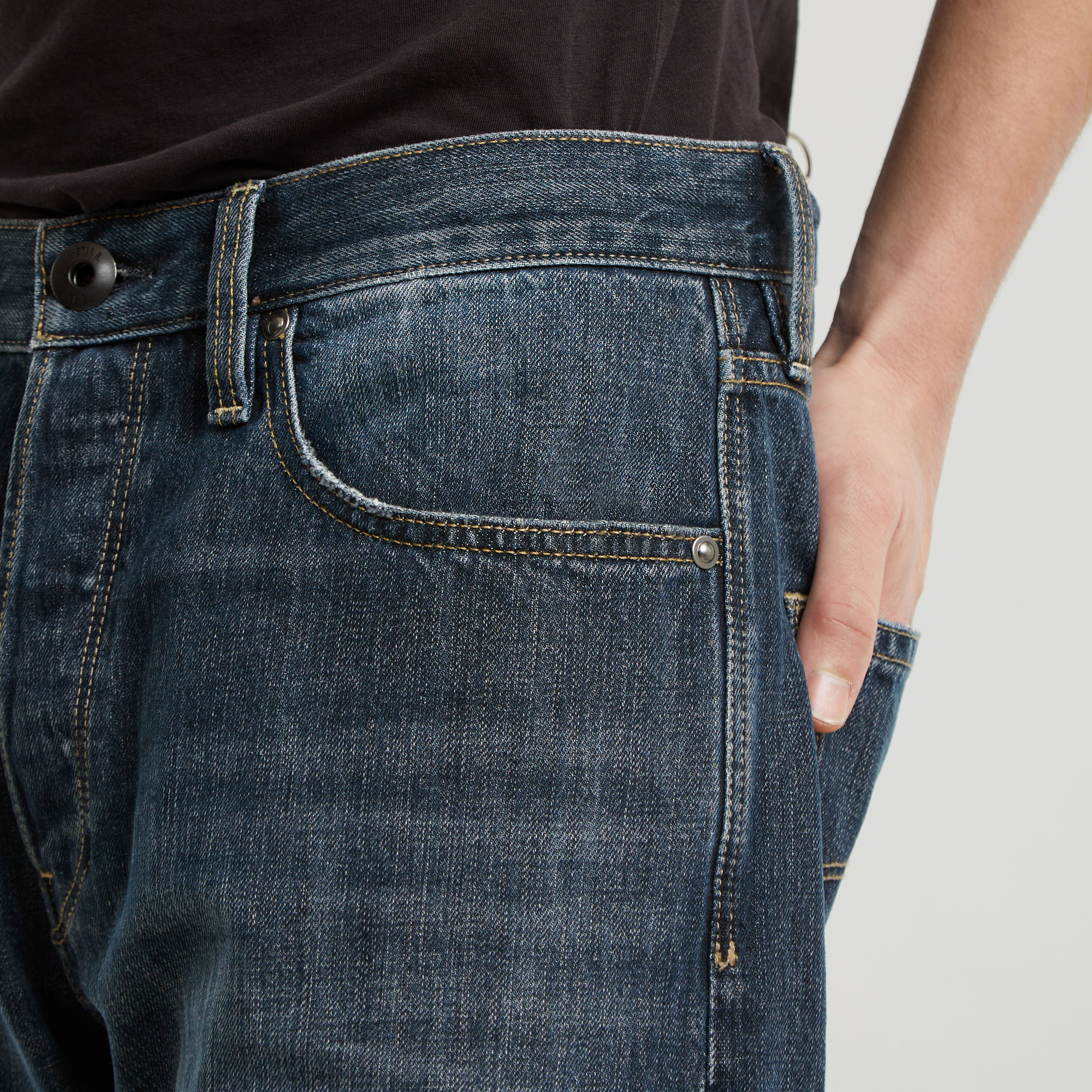 G-Star RAW Dakota Regular Straight Jeans Donkerblauw Heren