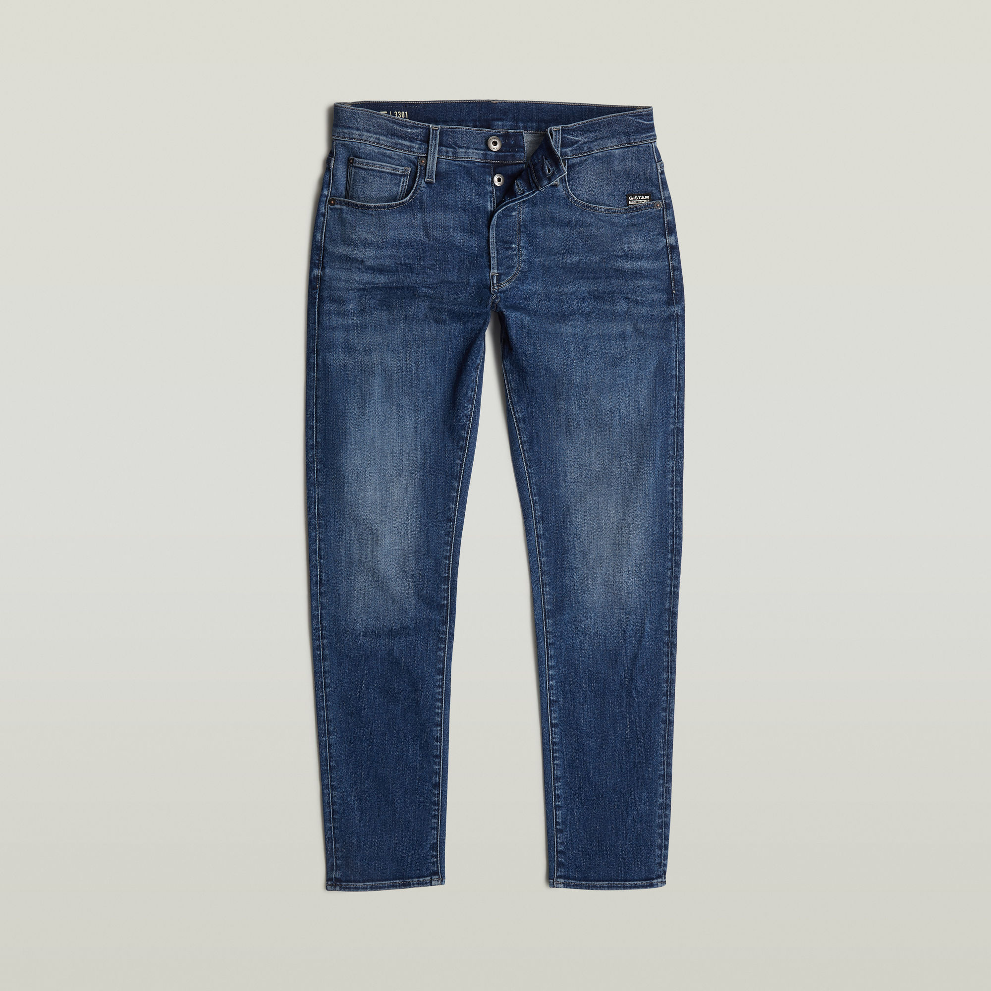 G-Star RAW 3301 Slim Jeans Midden blauw Heren