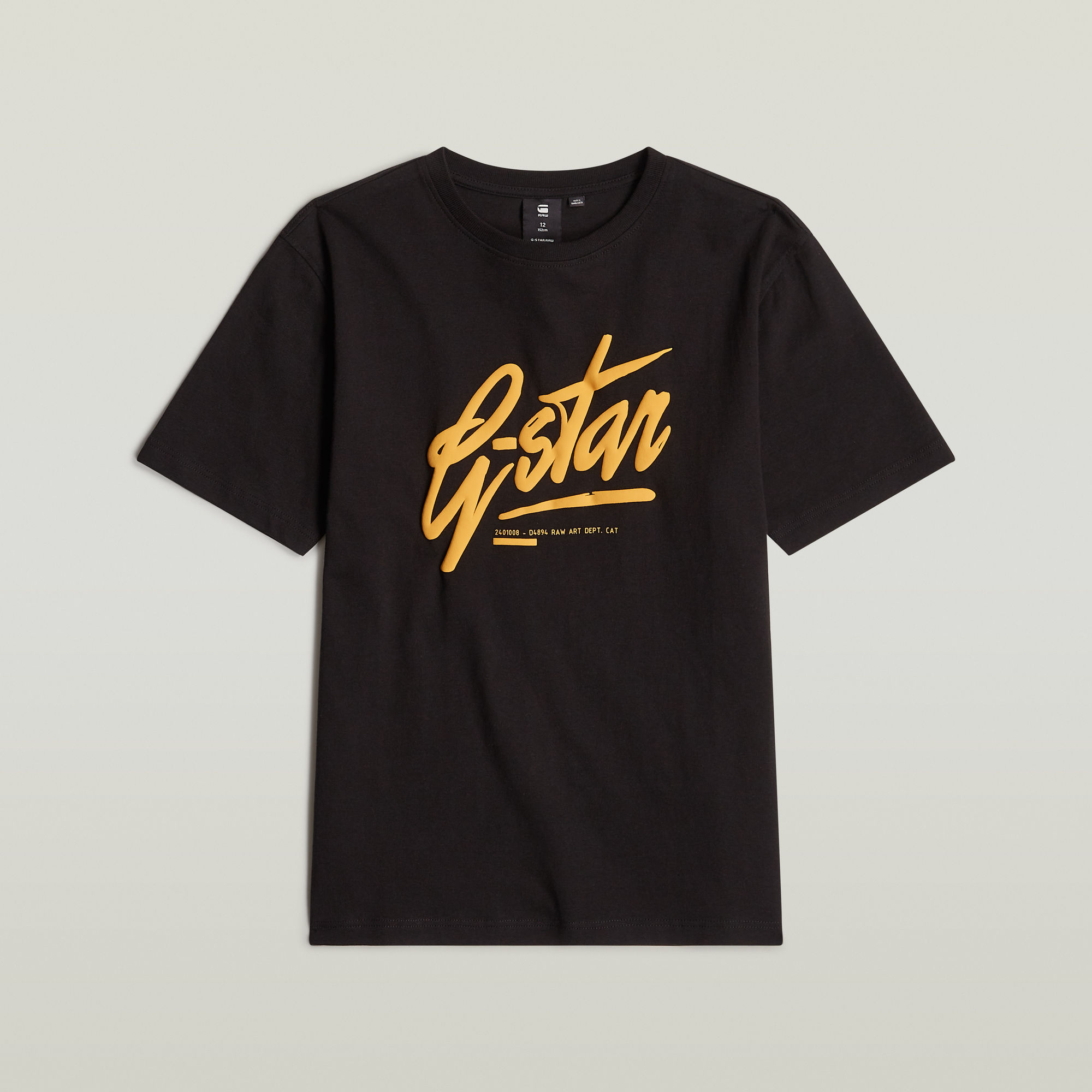 G-Star RAW Jongens T-Shirt Loose Zwart jongens