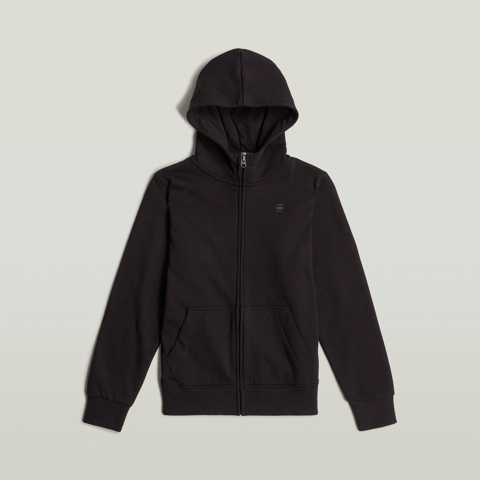 G-Star RAW Kids Unisex Hoodie Jacket Met Rits Zwart jongens