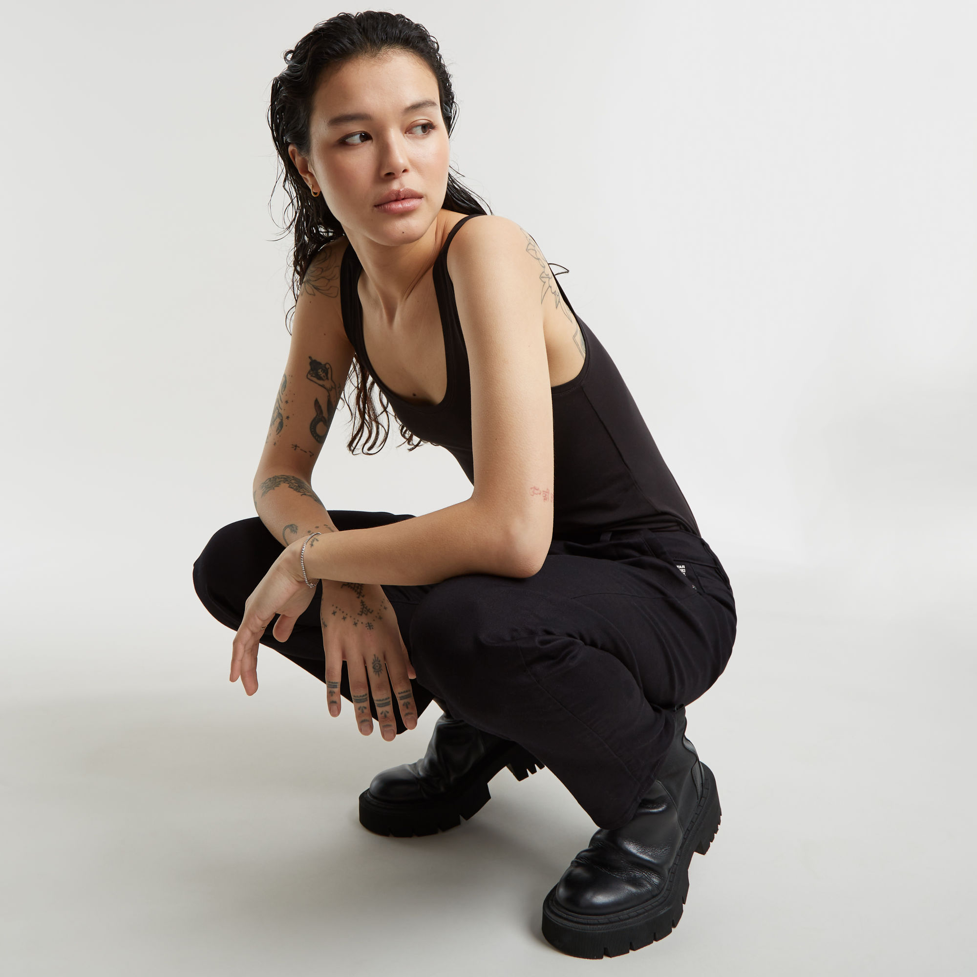 G-Star RAW Kate Boyfriend Broek Zwart Dames