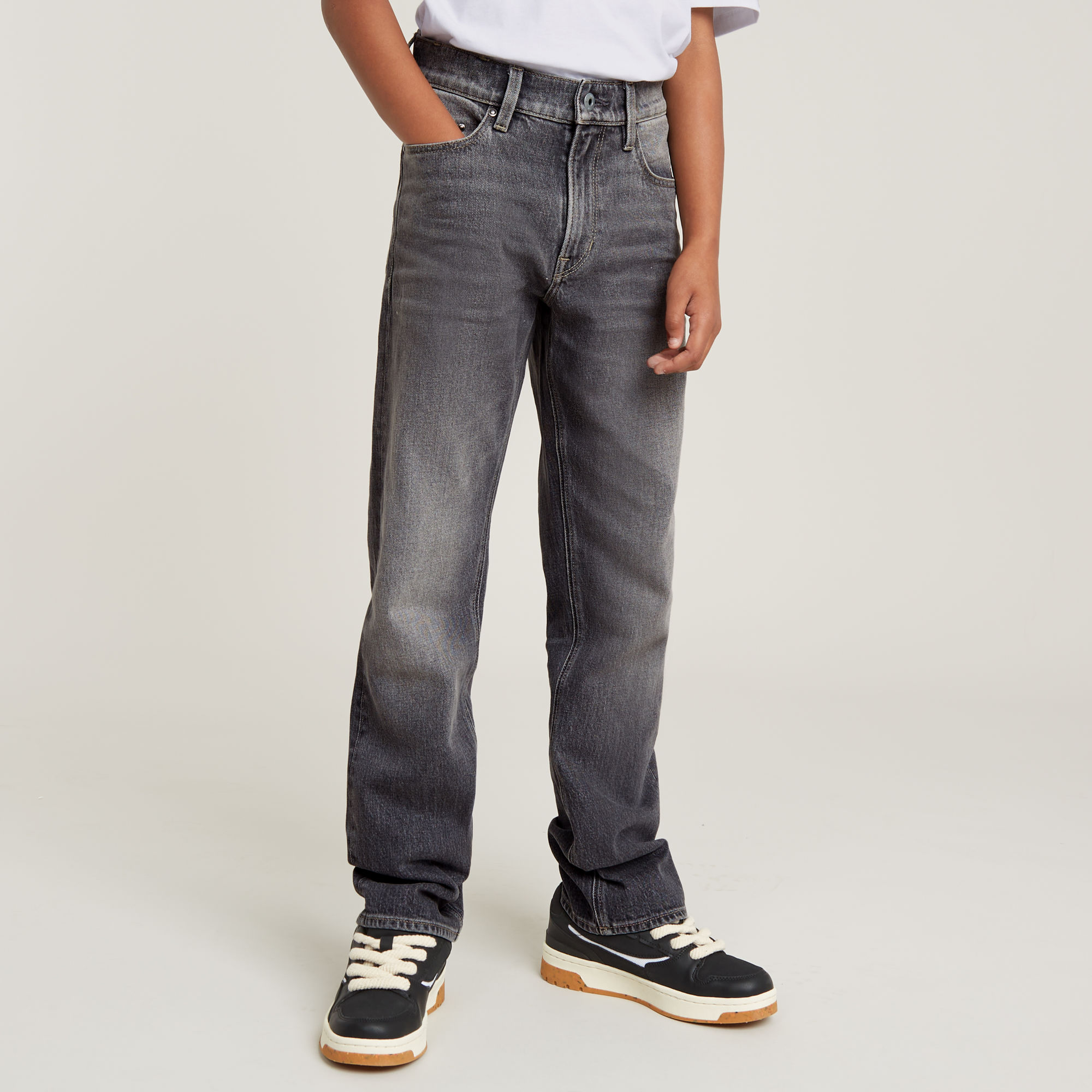 

Jongens Premium Mosa Straight Jeans - Grijs - jongens