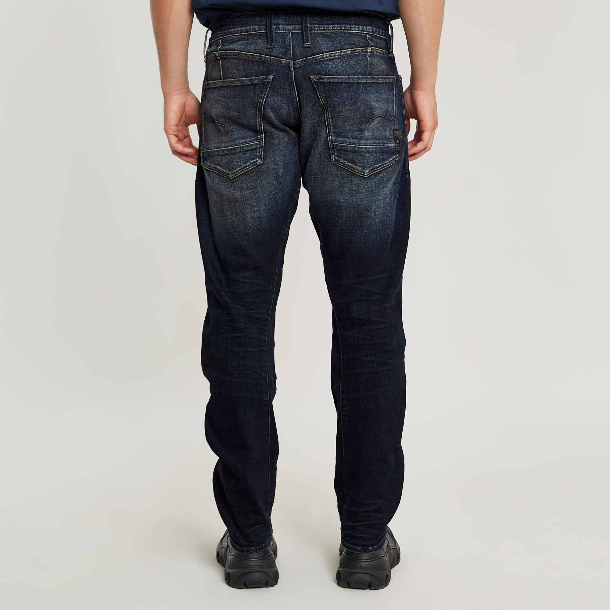 G-Star RAW Moto Cross 3D Slim Jeans Donkerblauw Heren