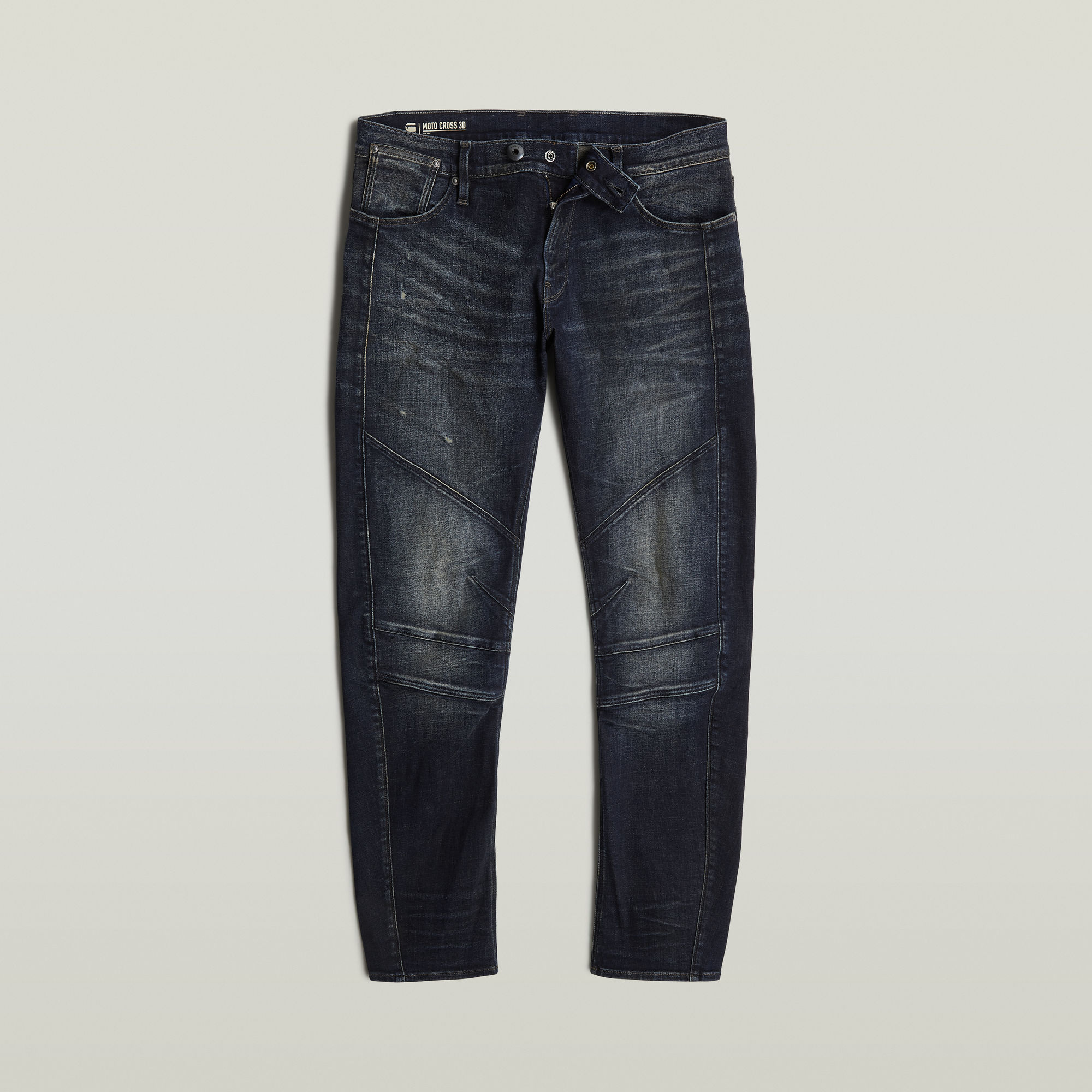 G-Star RAW Moto Cross 3D Slim Jeans Donkerblauw Heren