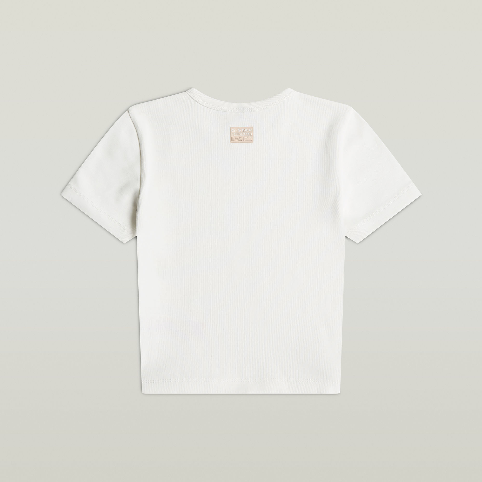 G-Star RAW Kids T-Shirt Slim Cropped Wit meisjes