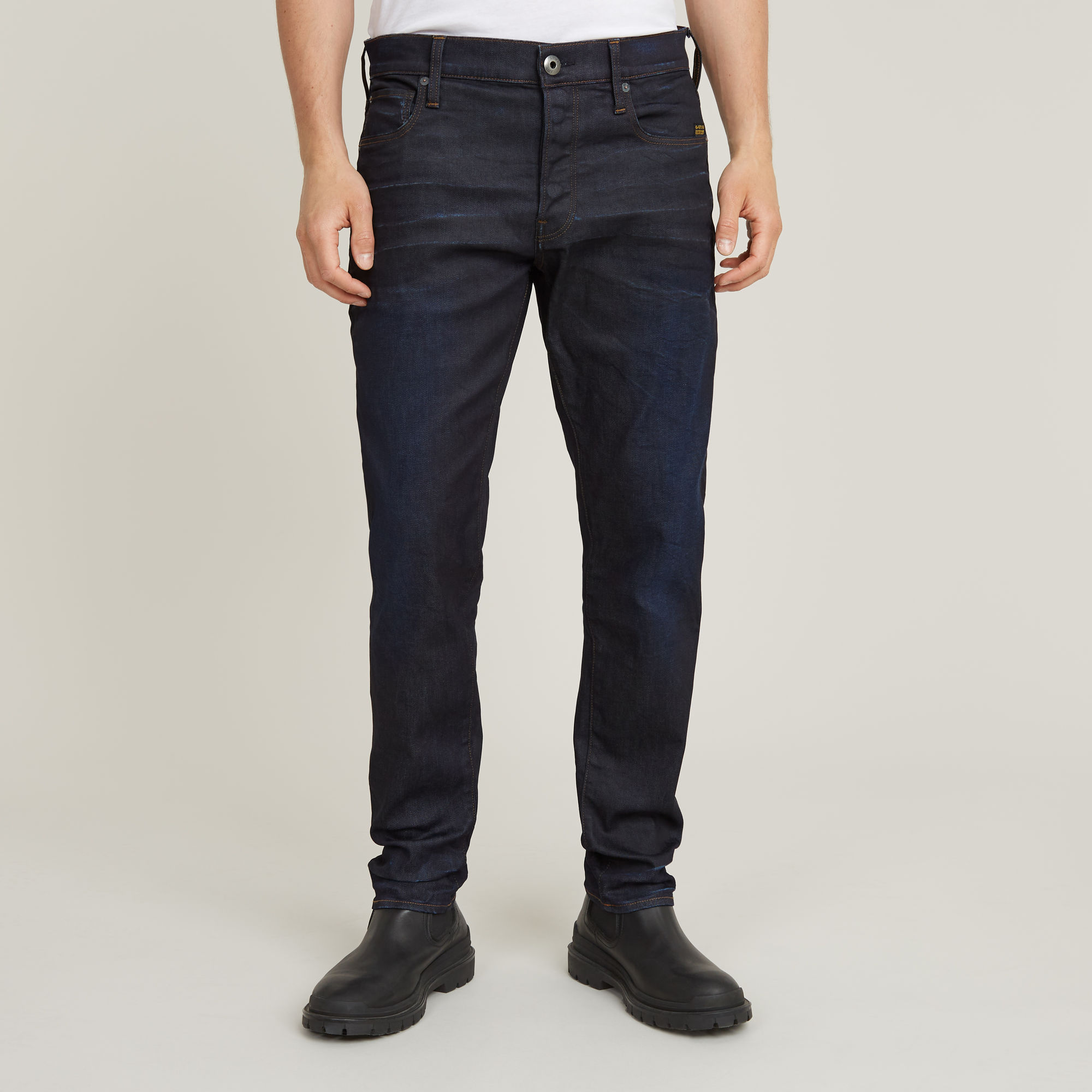 

3301 Regular Tapered Jeans - Dark blue - Men