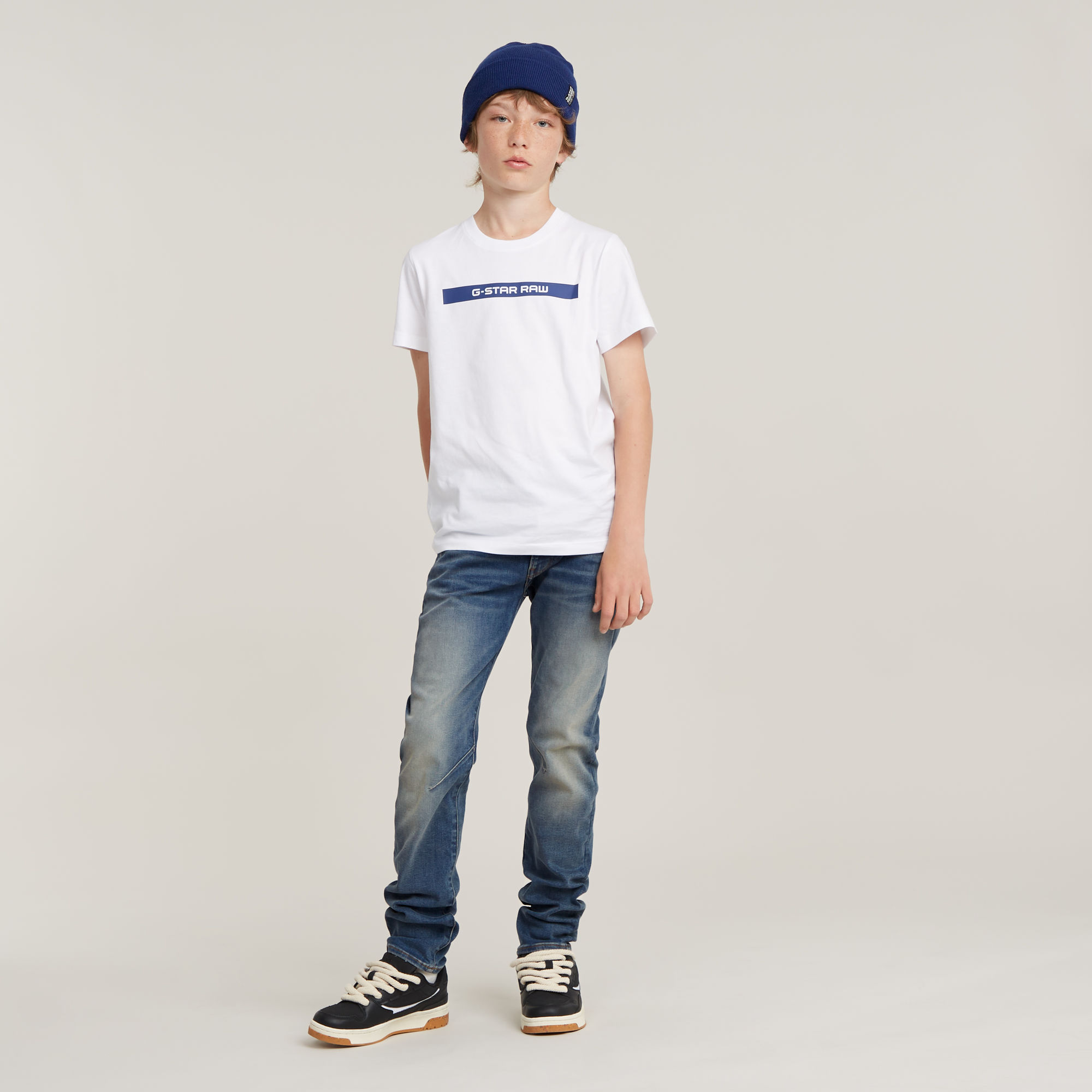 G-Star RAW Jongens D-Staq Slim Jeans Lichtblauw jongens