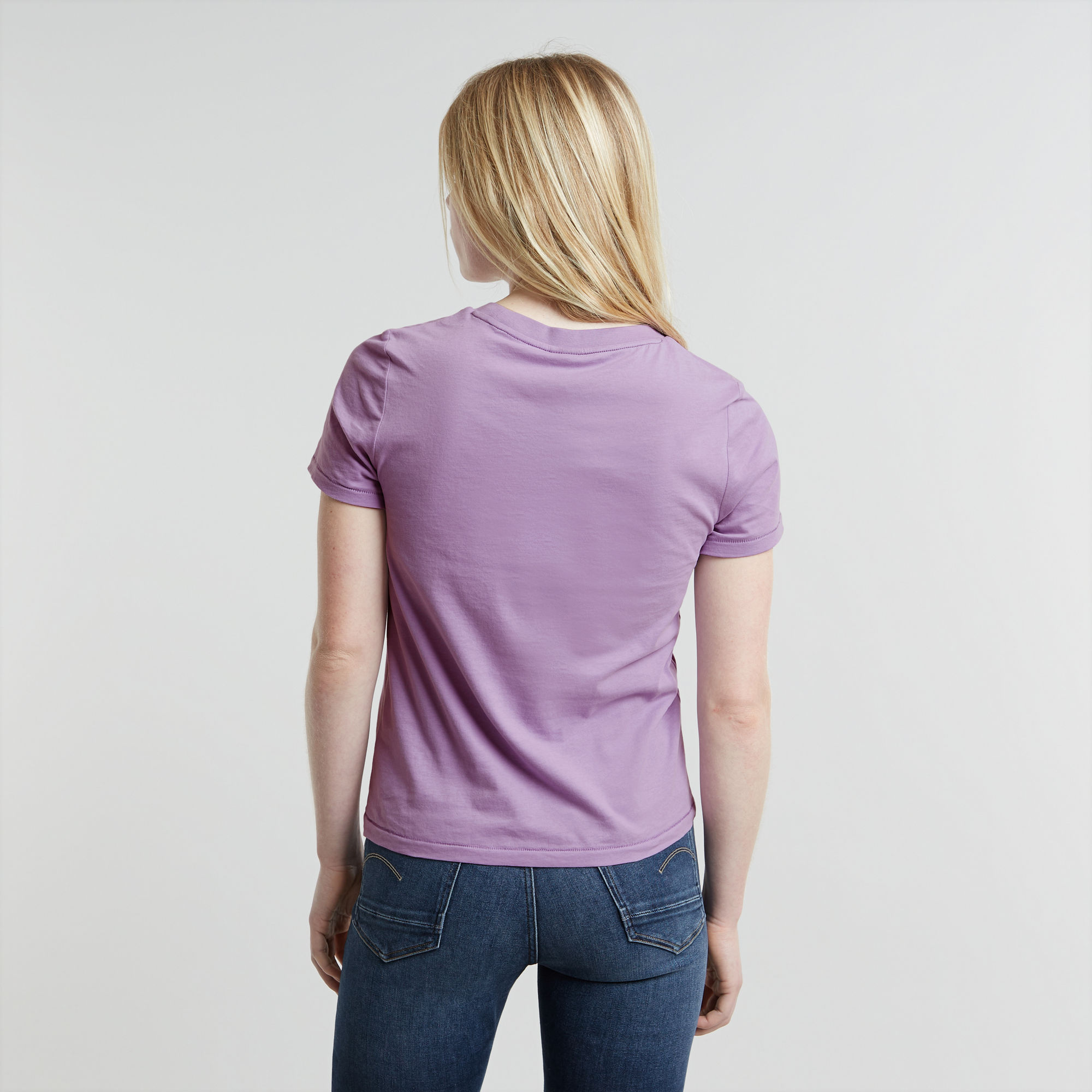 G-Star RAW Faux Embro Logo Top Paars Dames