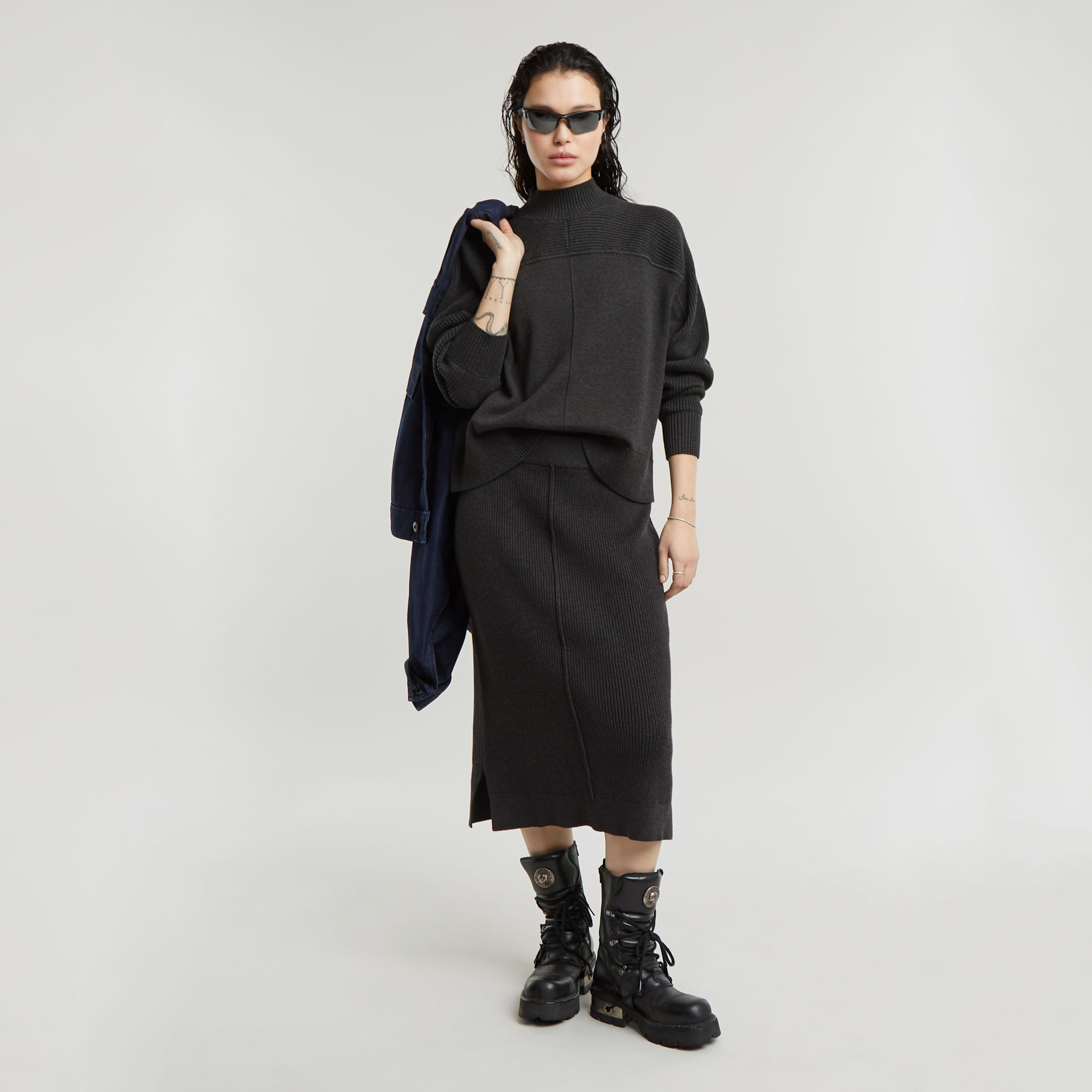 G-Star RAW Gebreide Kokerrok Meerkleurig Dames