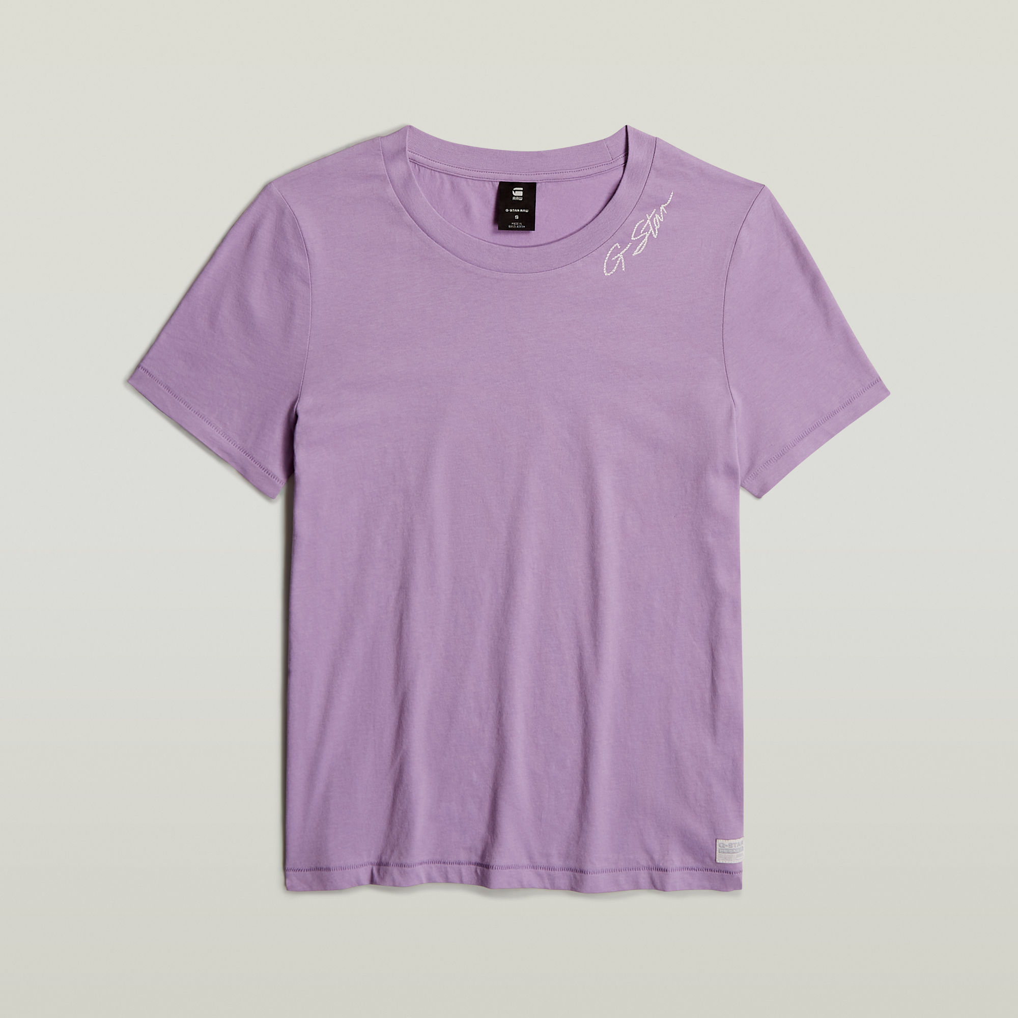 G-Star RAW Faux Embro Logo Top Paars Dames