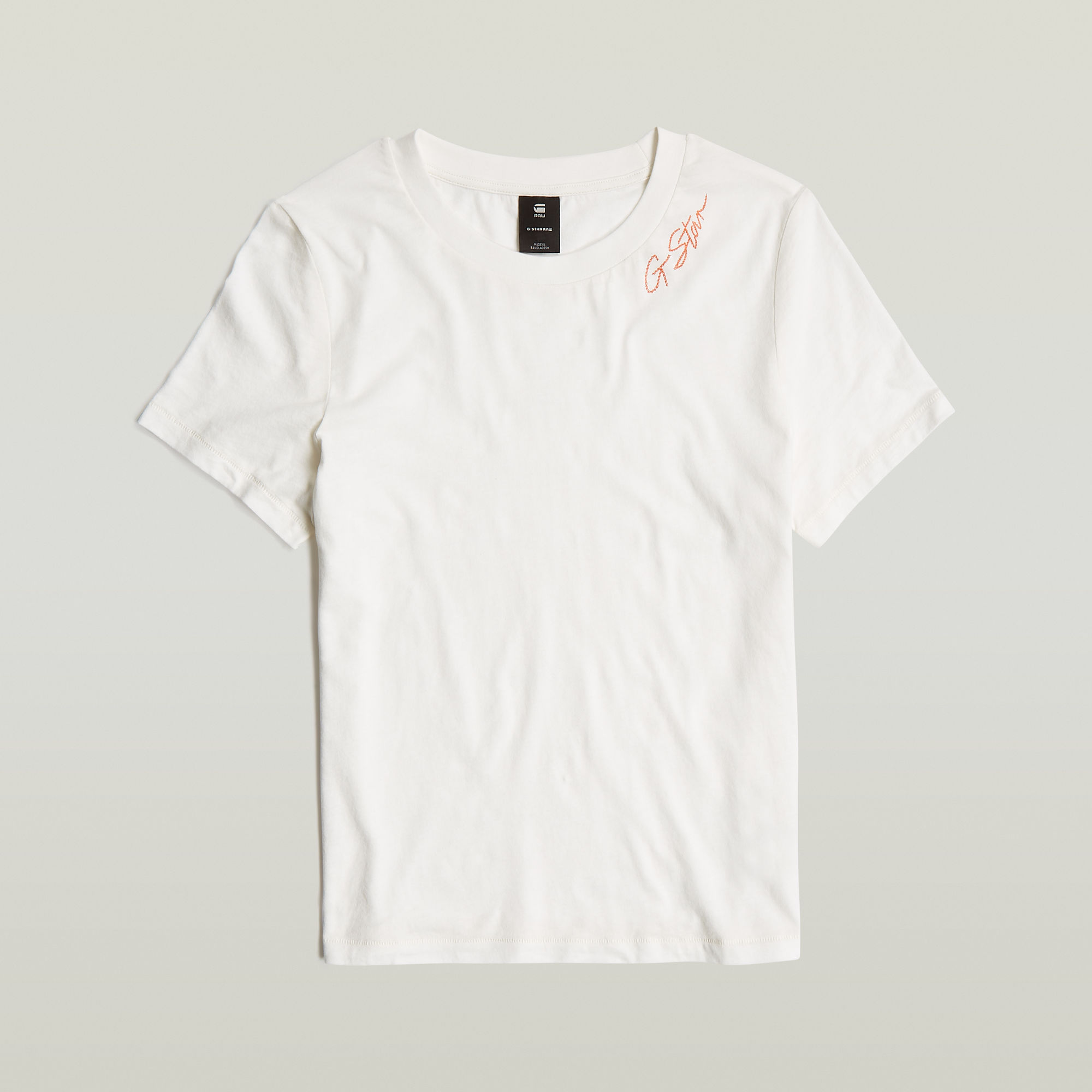 G-Star RAW Faux Embro Logo Top Wit Dames