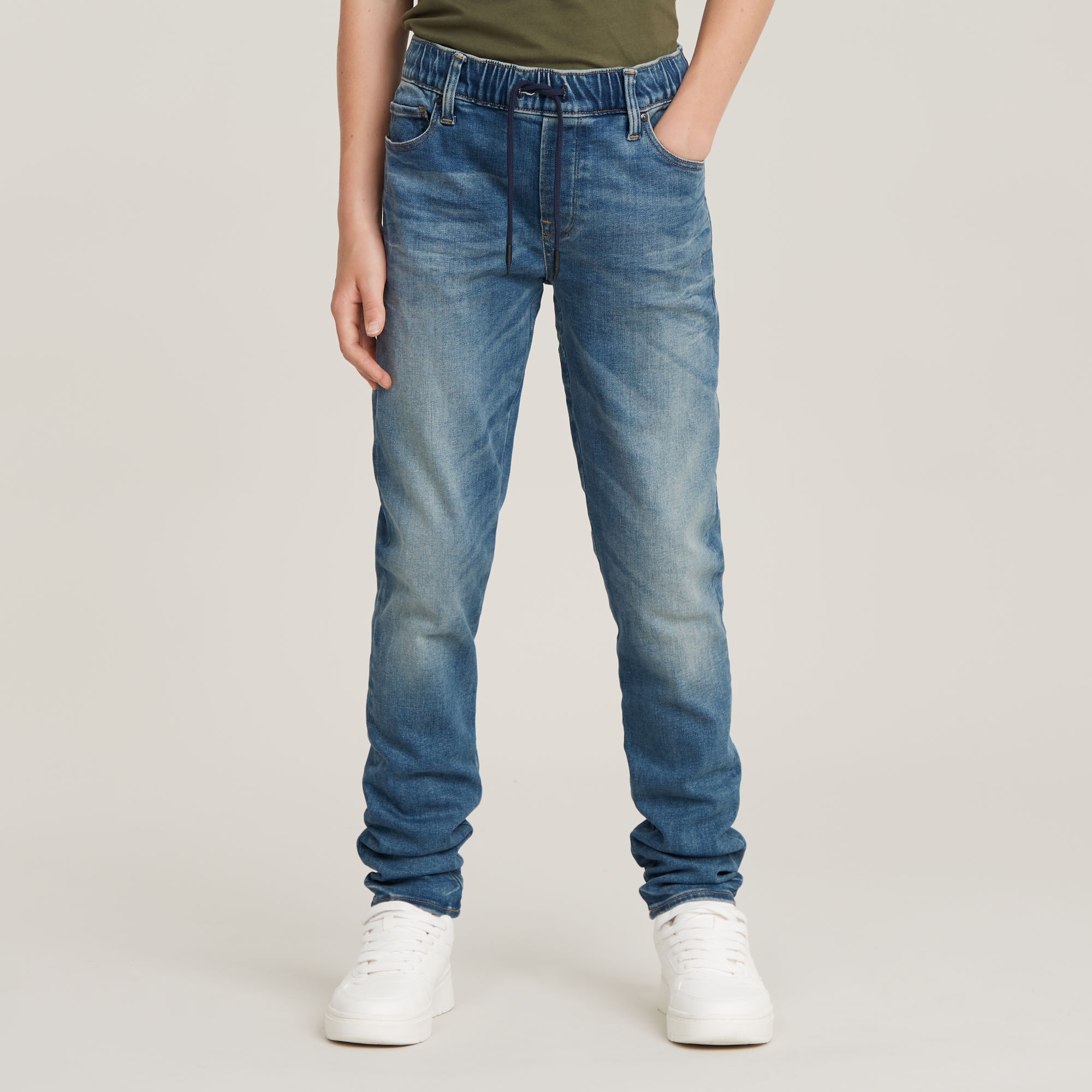 

Boys 3301 Slim Pull-Up Jeans - Light blue - boys