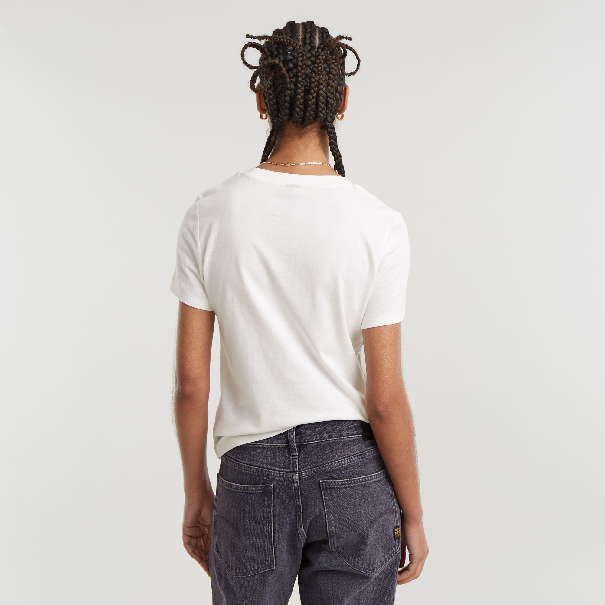G-Star RAW Faux Embro Logo Top Wit Dames