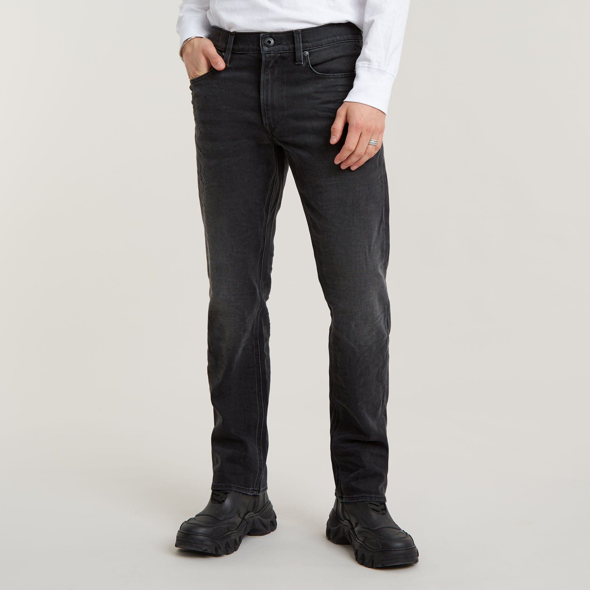 Mosa Straight Jeans - Schwarz - Herren